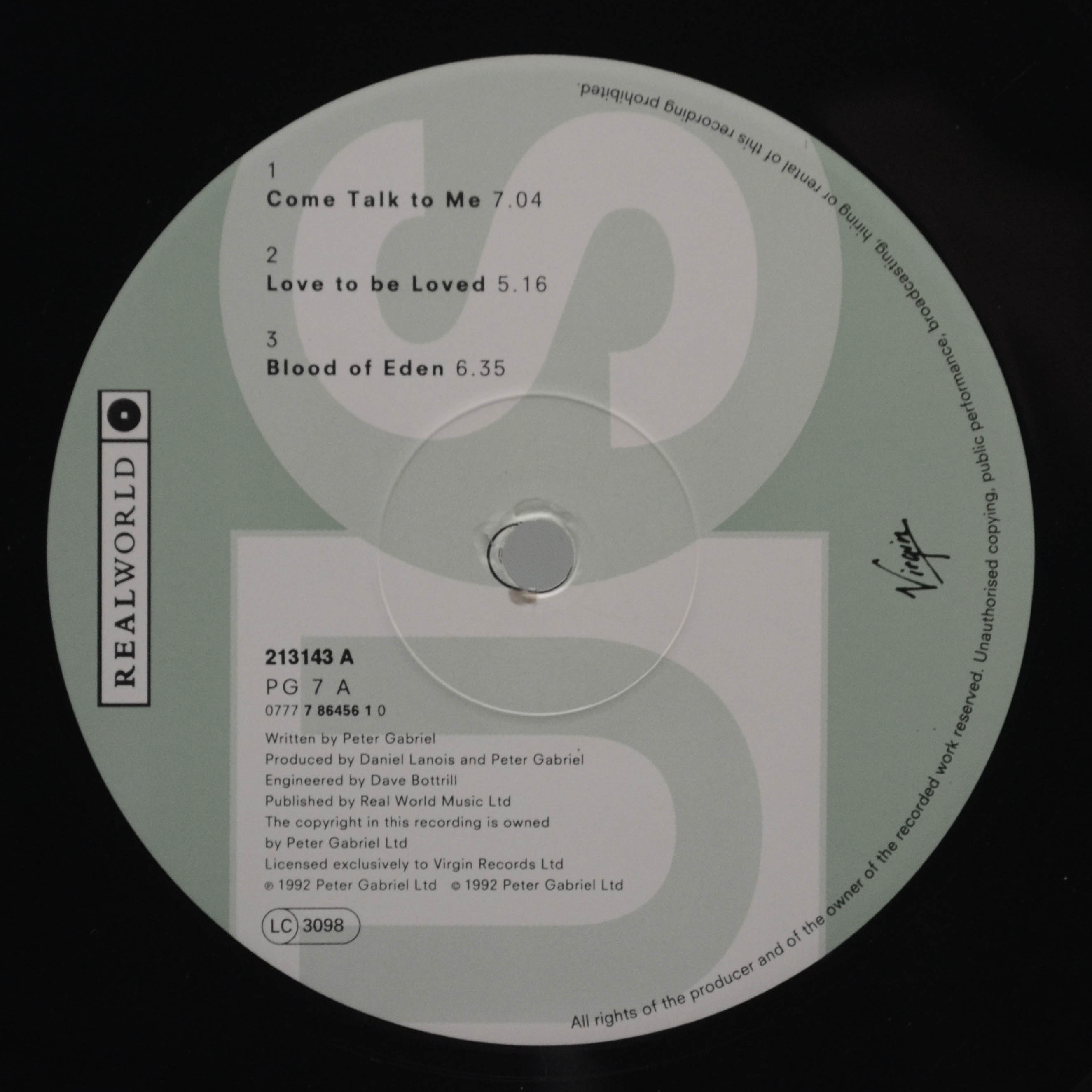 Peter Gabriel — Us (2LP), 1992