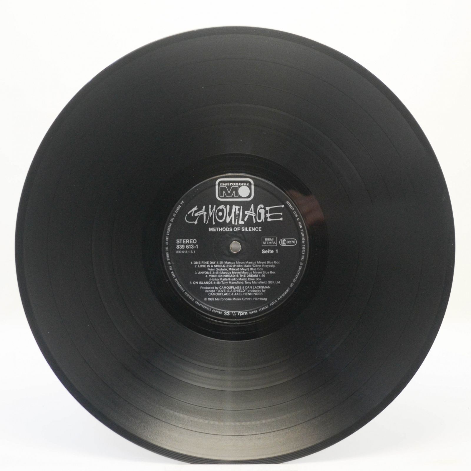 Camouflage — Methods Of Silence, 1989