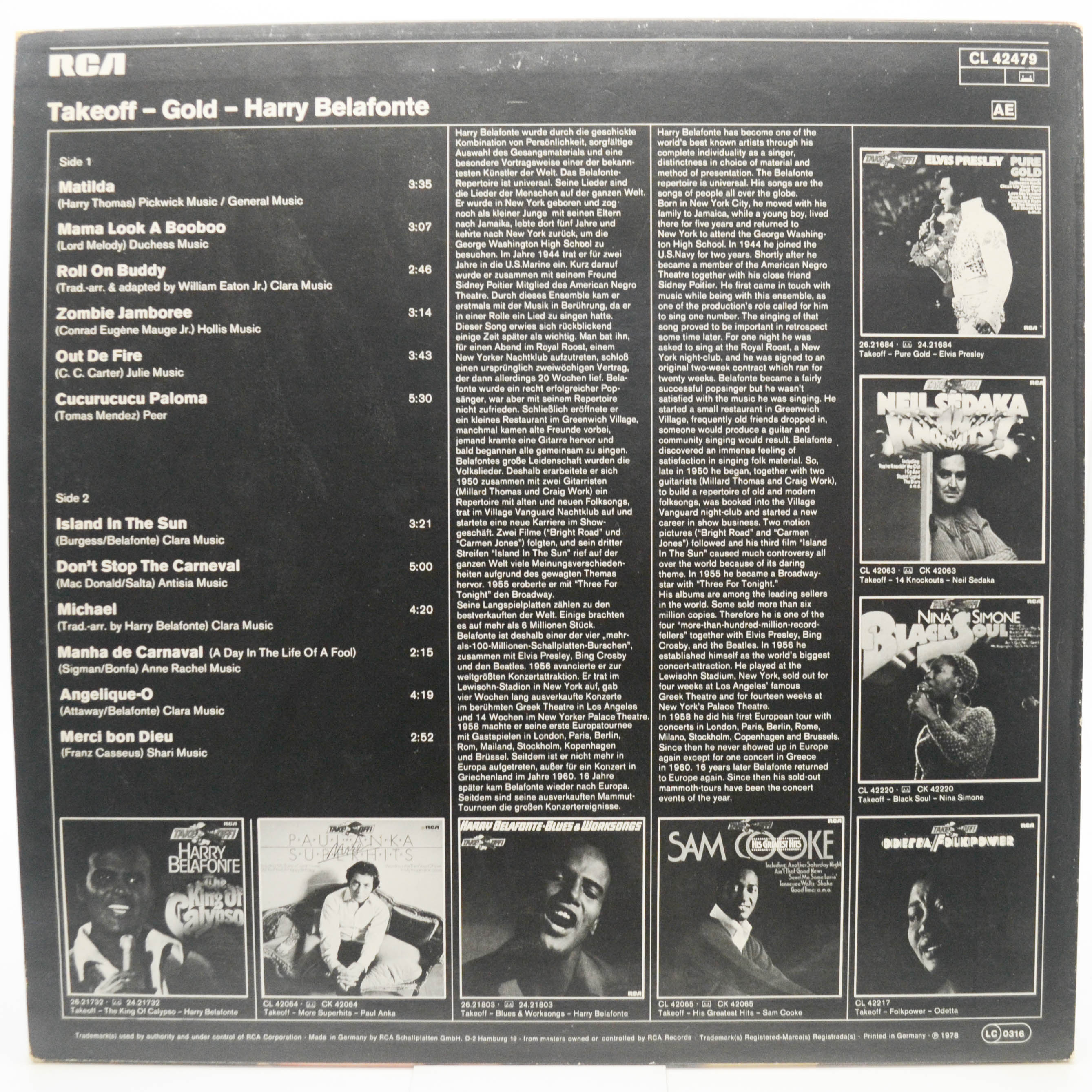 Harry Belafonte — Gold, 1978