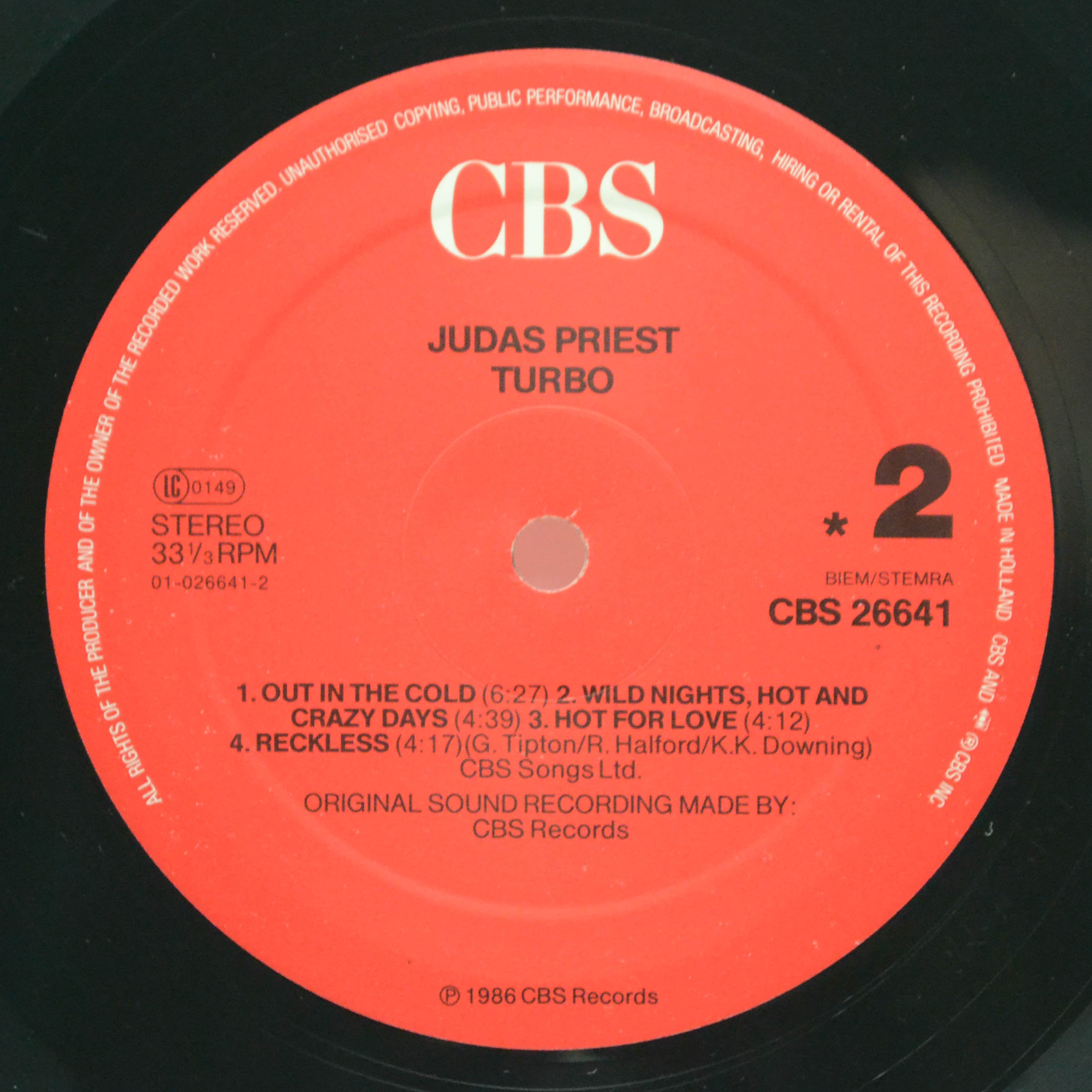 Виниловая пластинка Judas Priest — Turbo, 1986