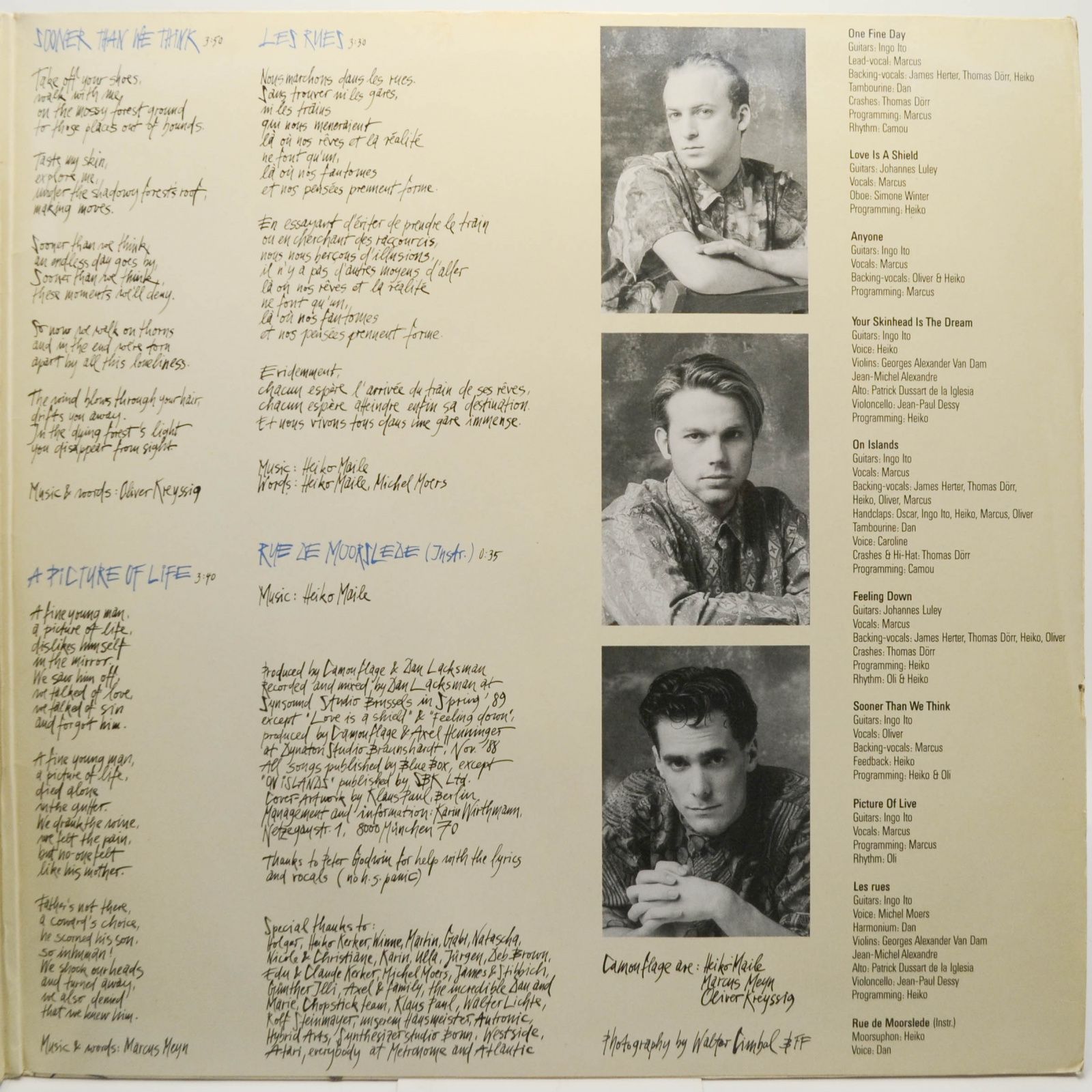 Camouflage — Methods Of Silence, 1989