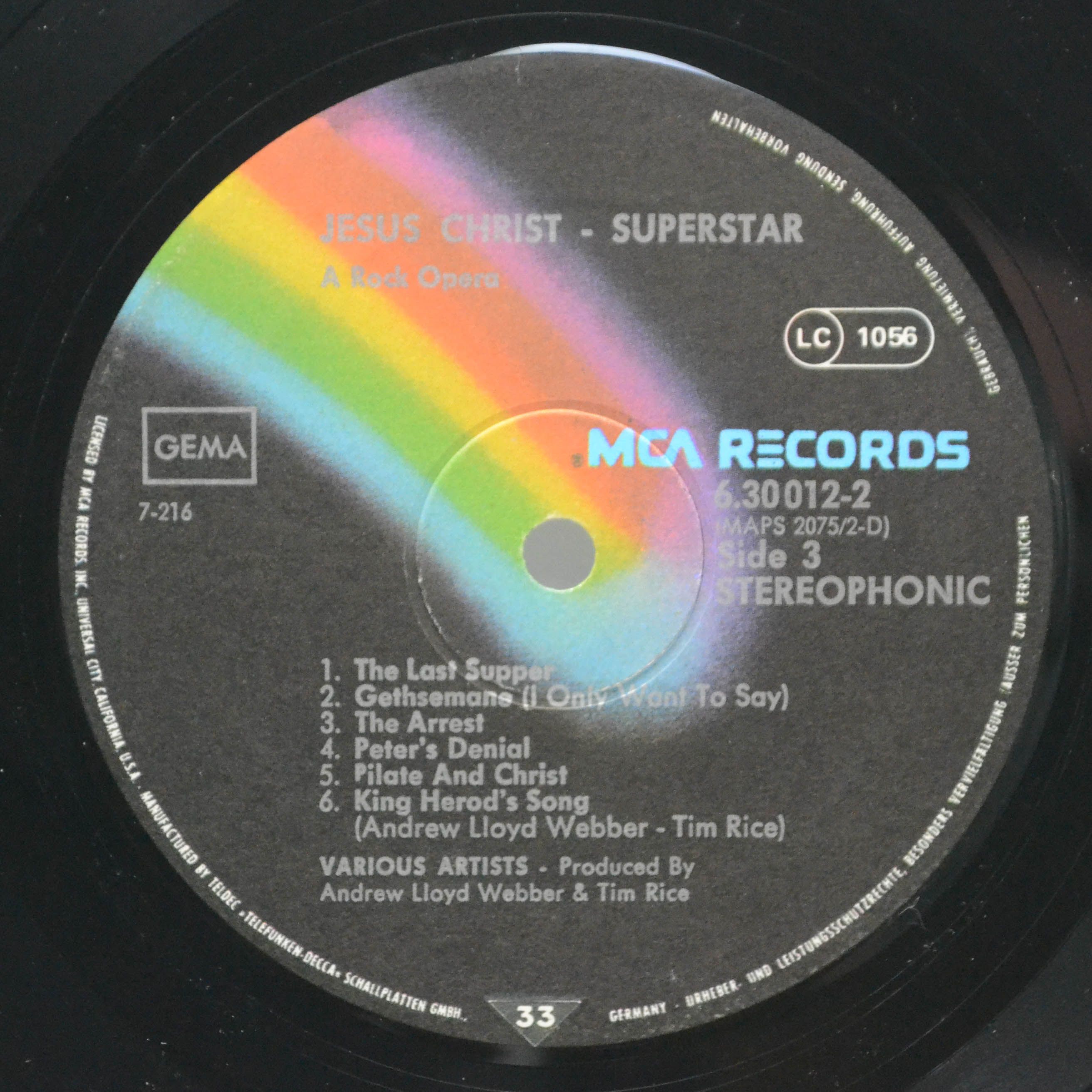 Various — Jesus Christ Superstar (2LP, Box-set, booklet), 1970