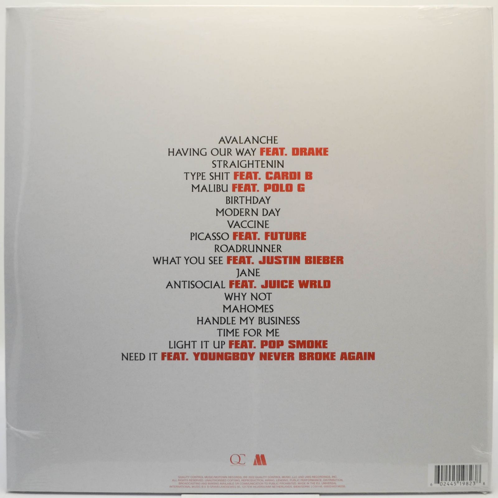 Виниловая пластинка Migos — Culture III (2LP), 2021