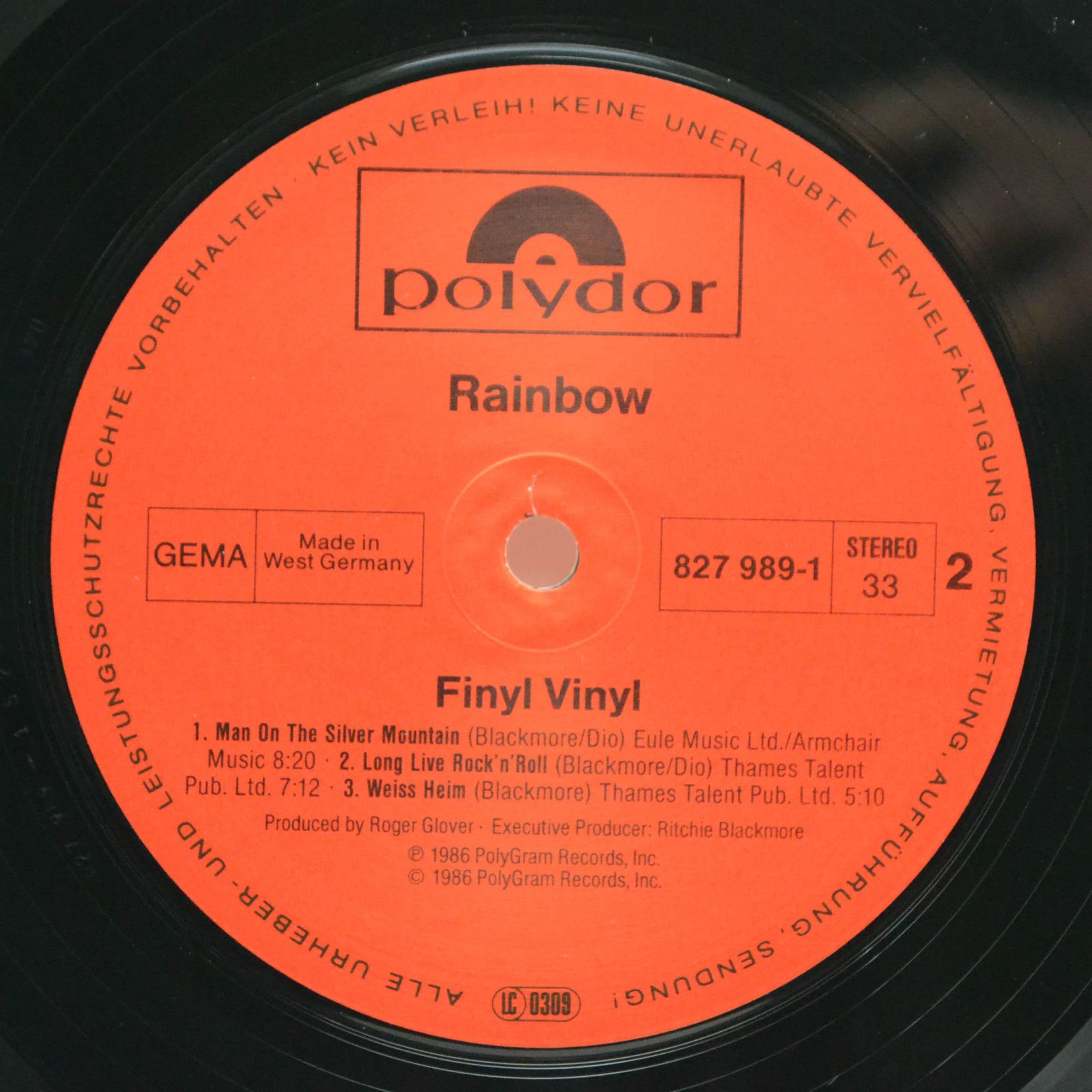 Rainbow — Finyl Vinyl (2LP), 1986
