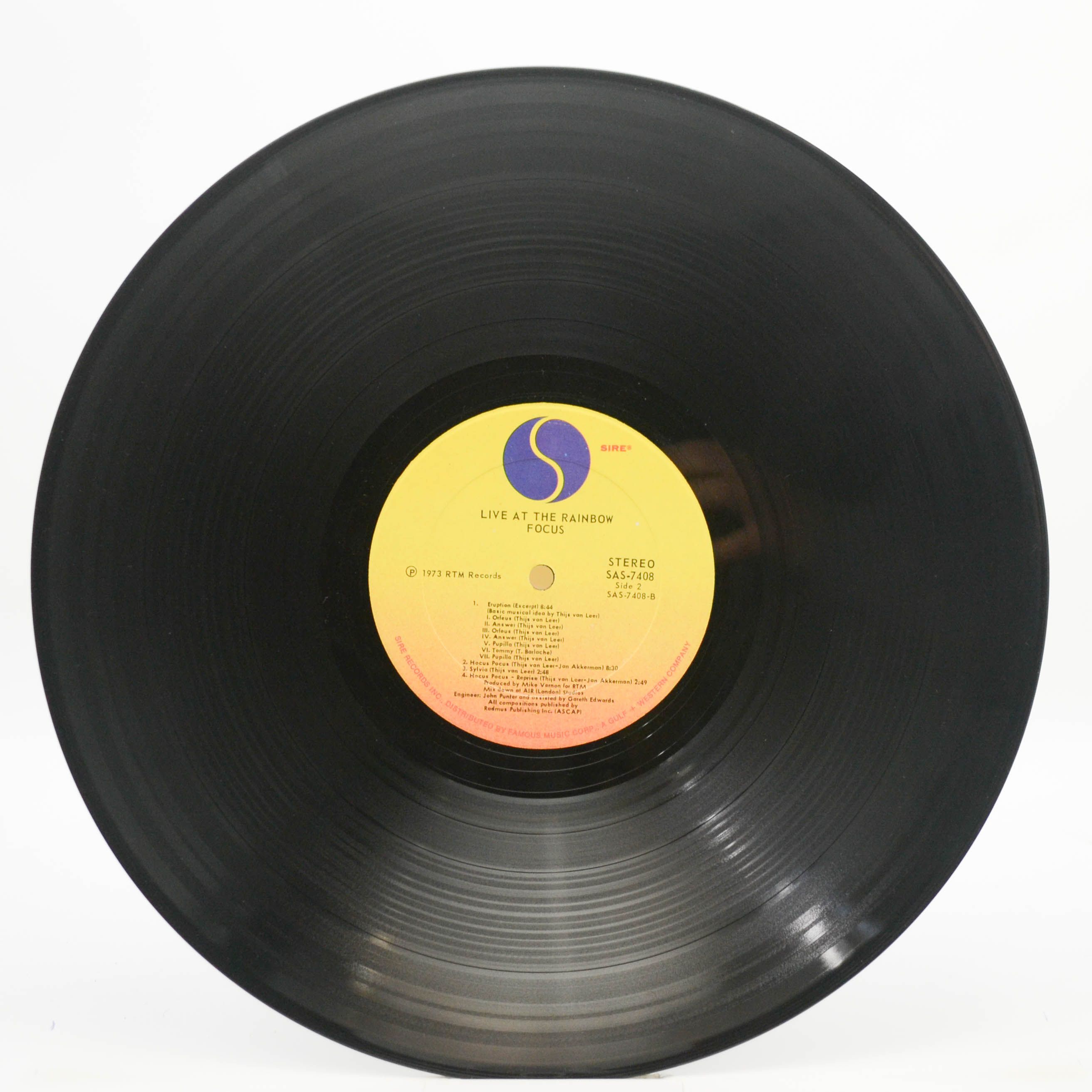 Виниловая пластинка Focus — Live At The Rainbow (USA), 1973