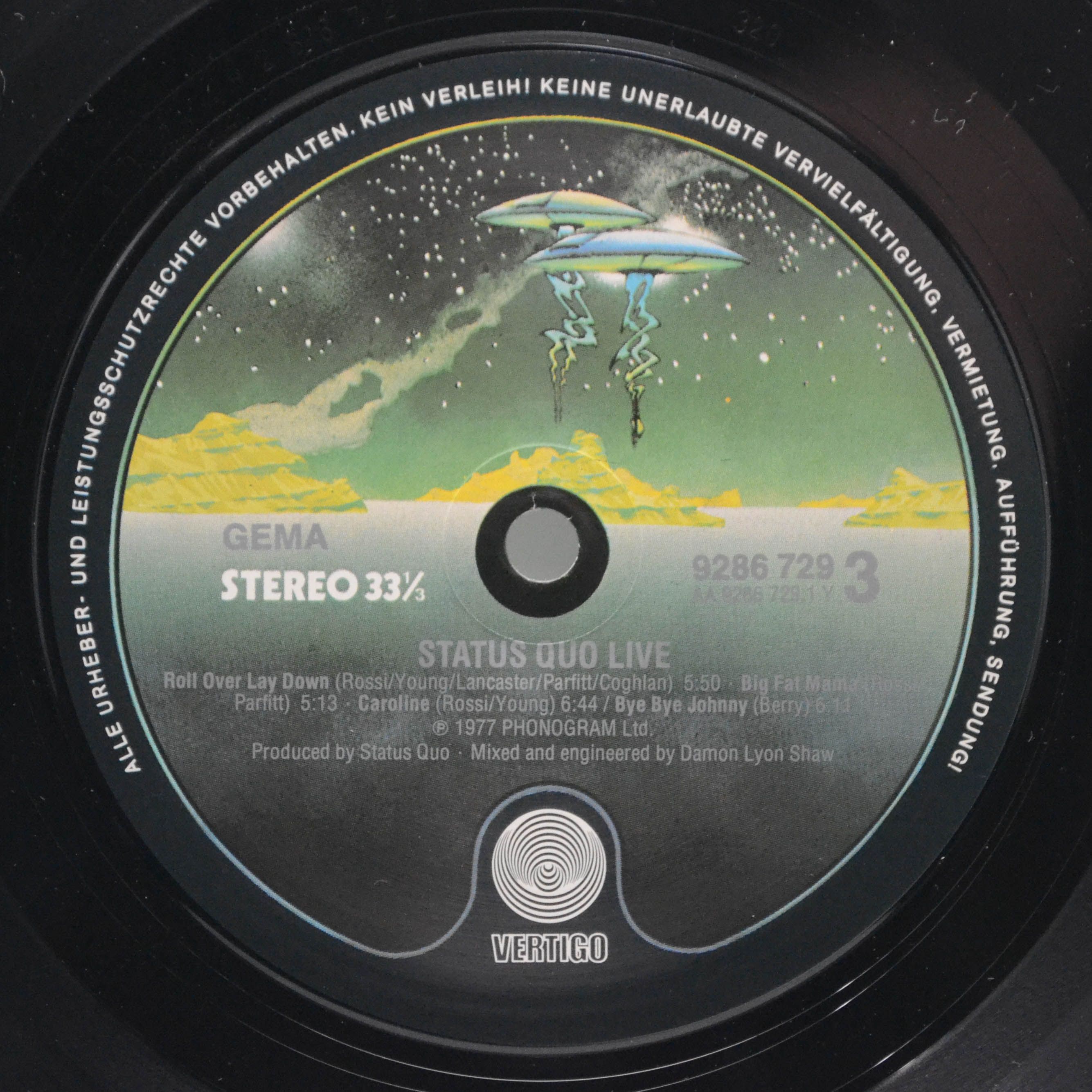 Виниловая пластинка Status Quo — Live! (2LP, poster), 1977