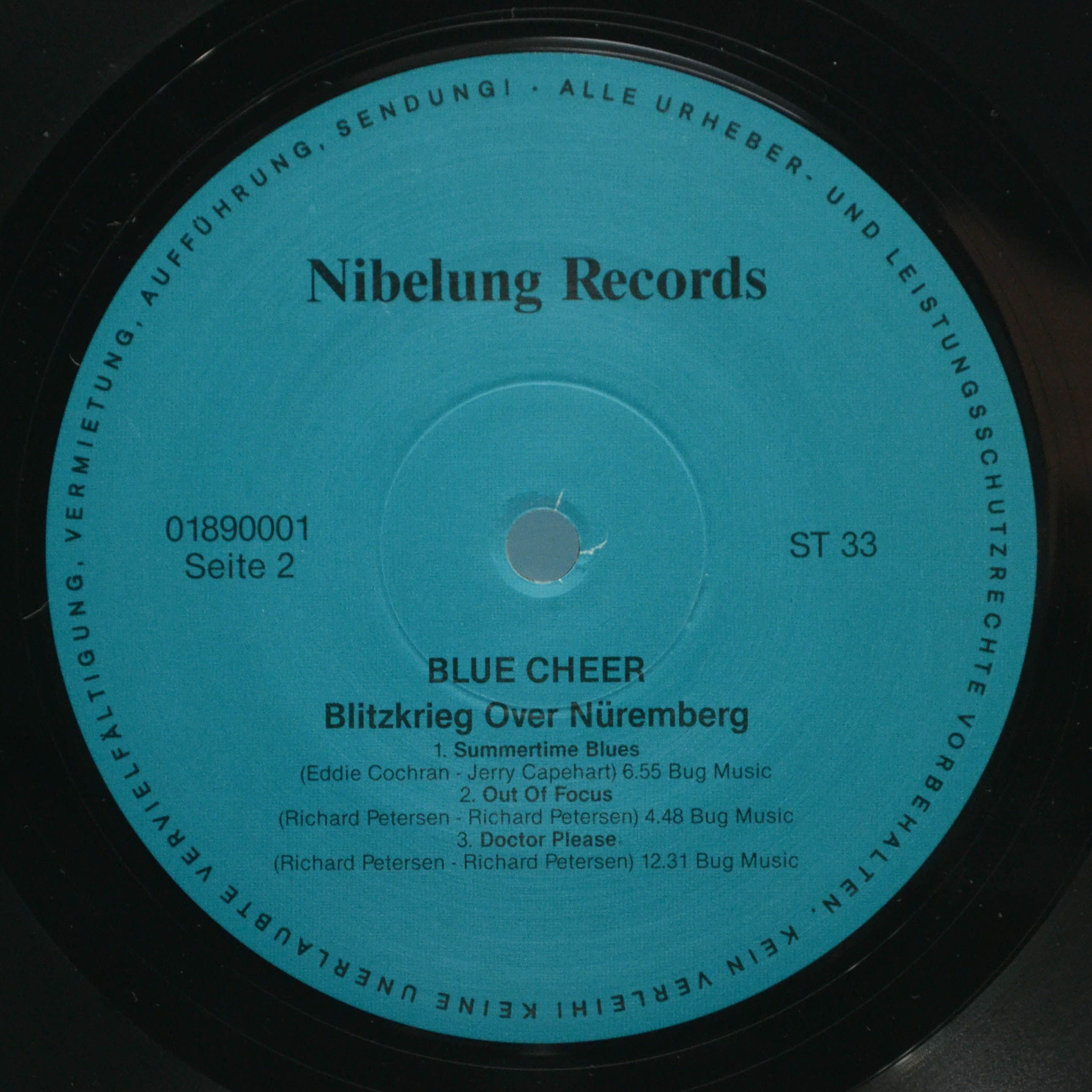 Виниловая пластинка Blue Cheer — Blitzkrieg Over Nüremberg, 1989