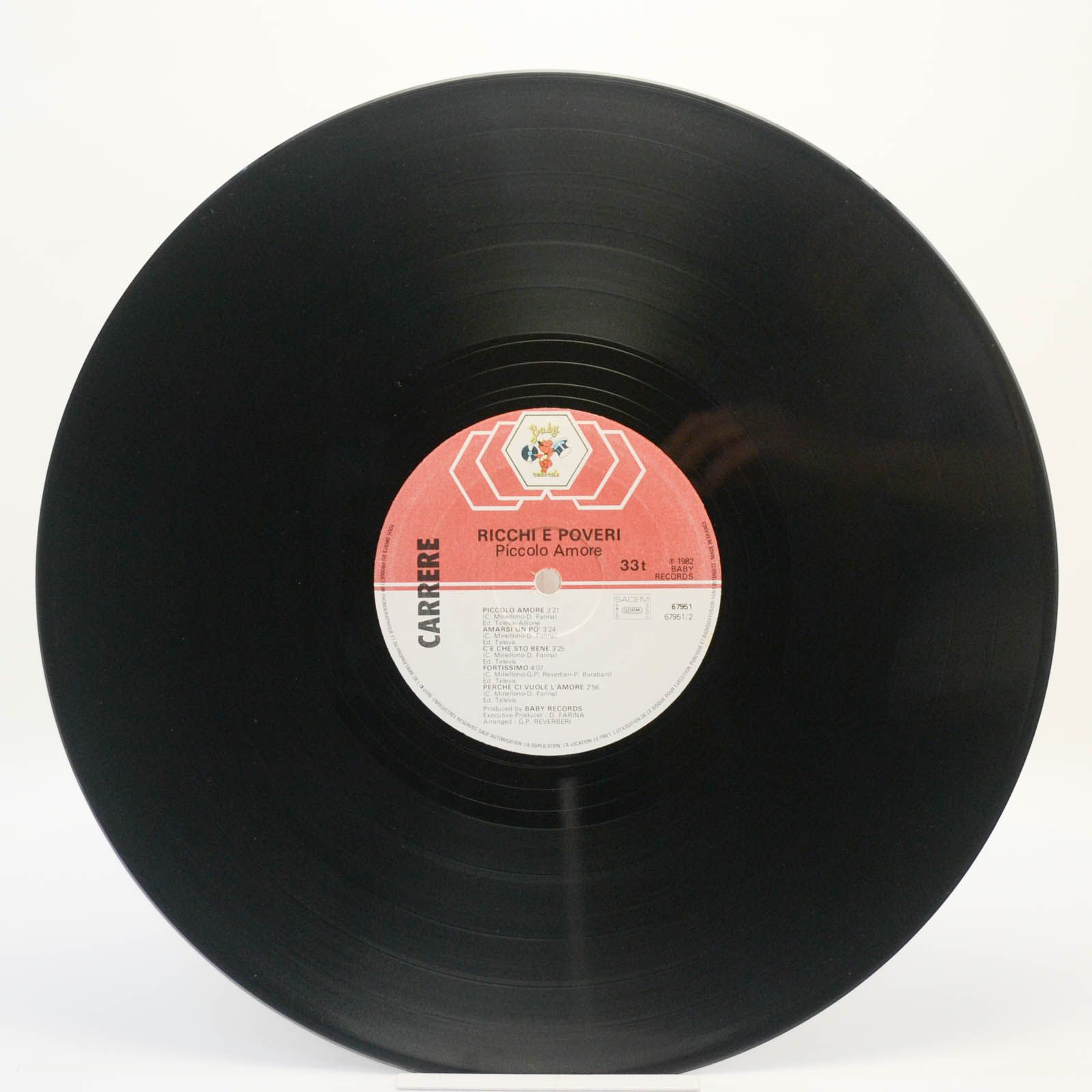 Виниловая пластинка Ricchi & Poveri — Piccolo Amore, 1982