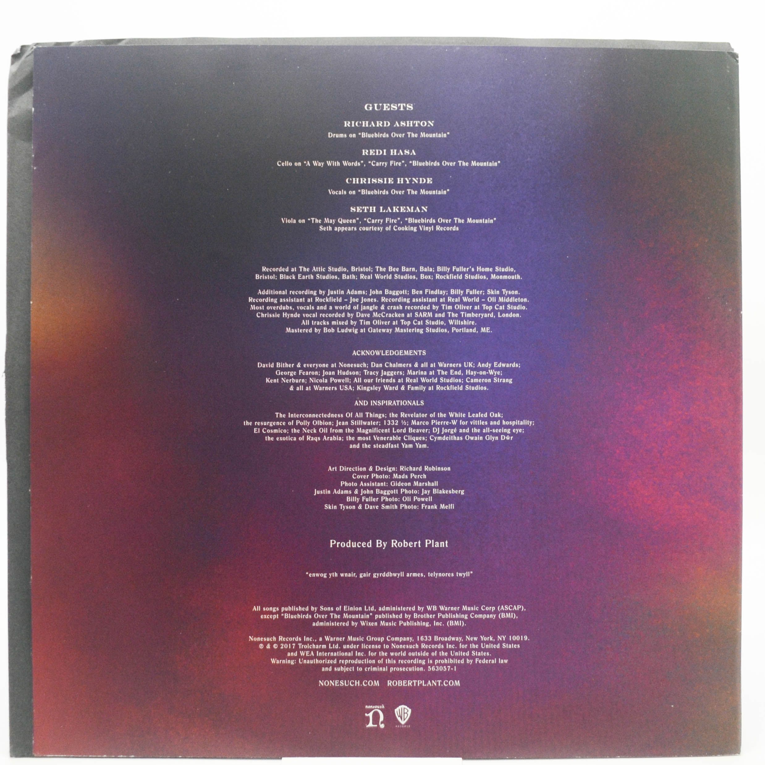 Виниловая пластинка Robert Plant — Carry Fire (2LP), 2017