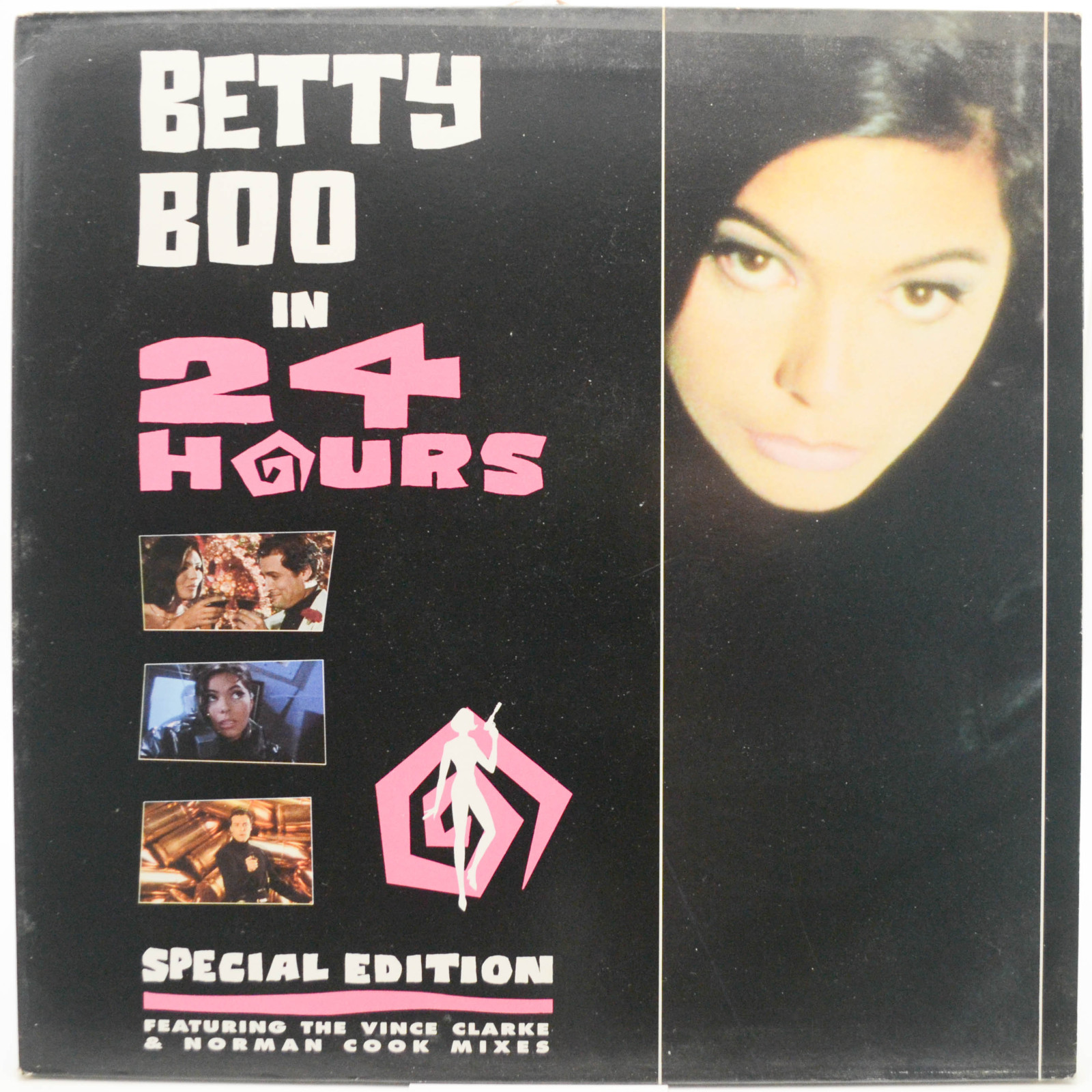 Виниловая пластинка Betty Boo — 24 Hours (The Remixes) (UK), 1990