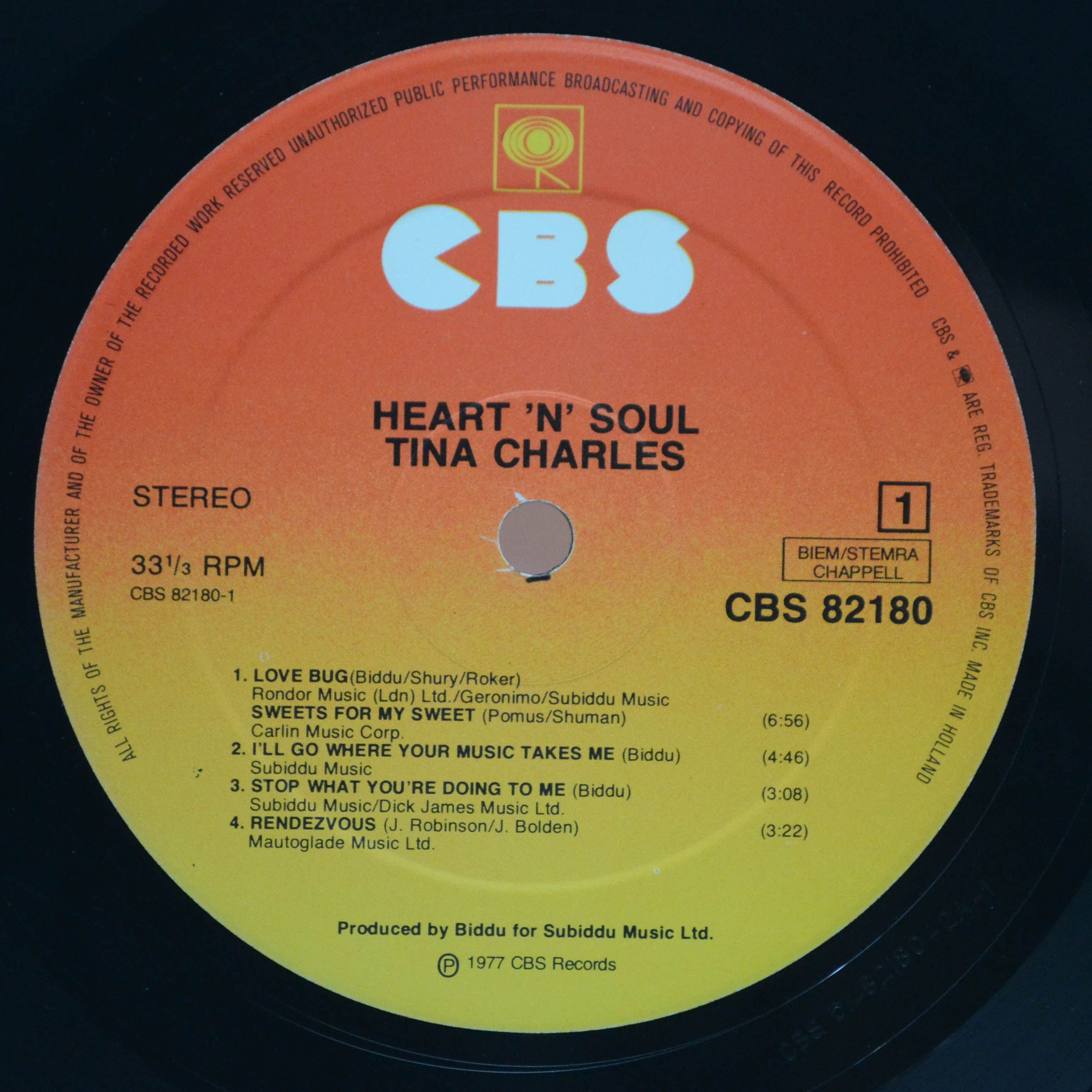 Виниловая пластинка Tina Charles — Heart 'n' Soul, 1977
