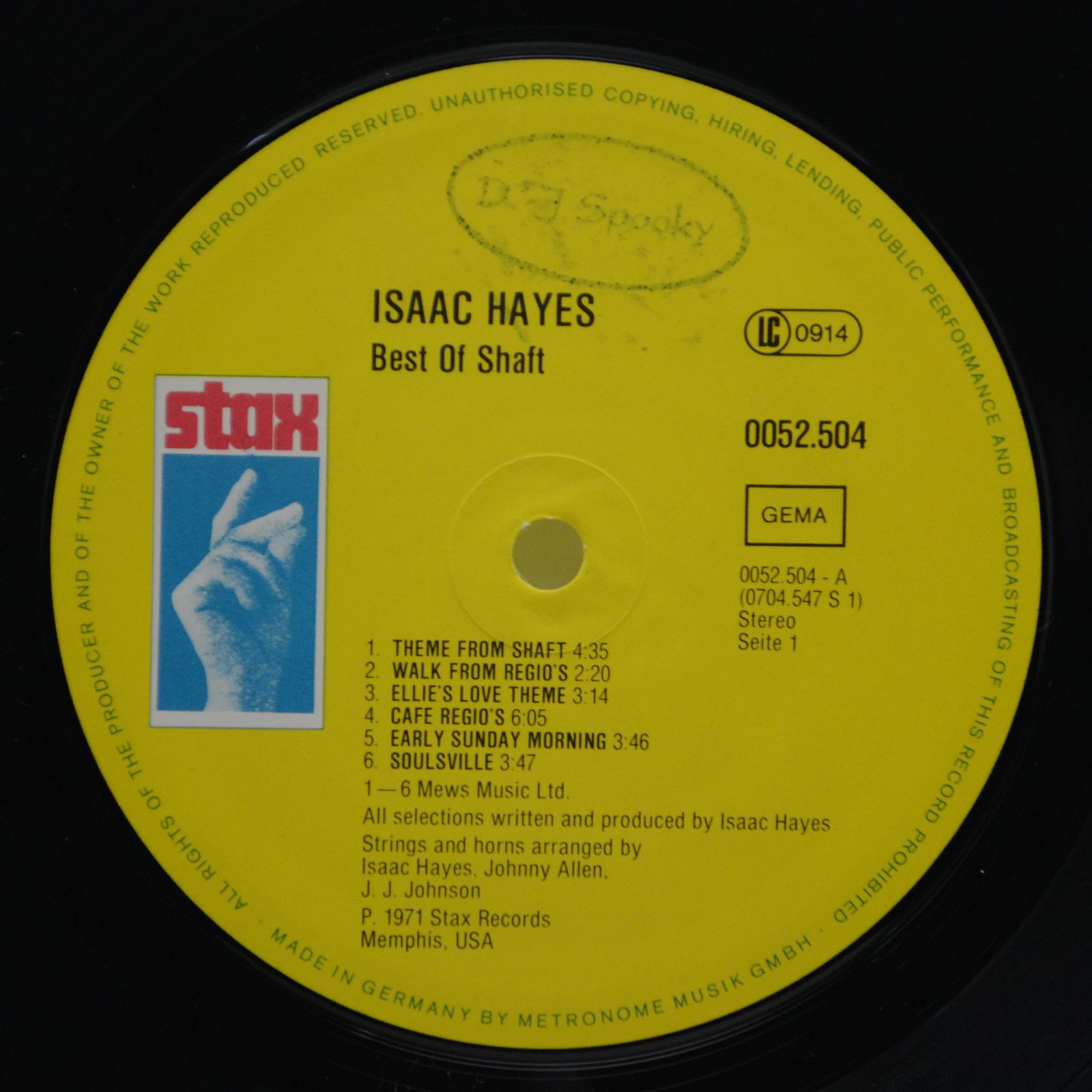 Isaac Hayes — Best Of Shaft, 1972
