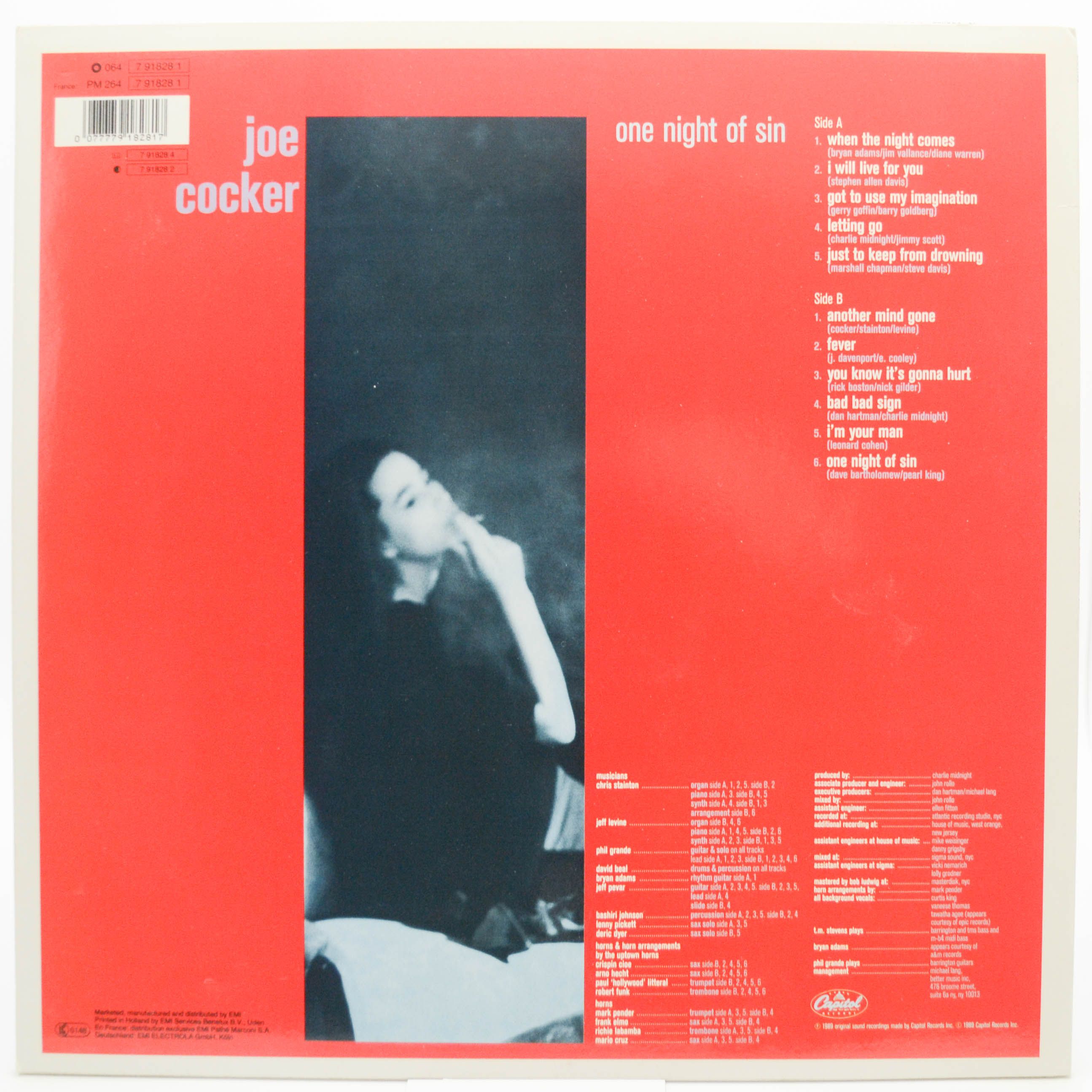 Joe Cocker — One Night Of Sin, 1989