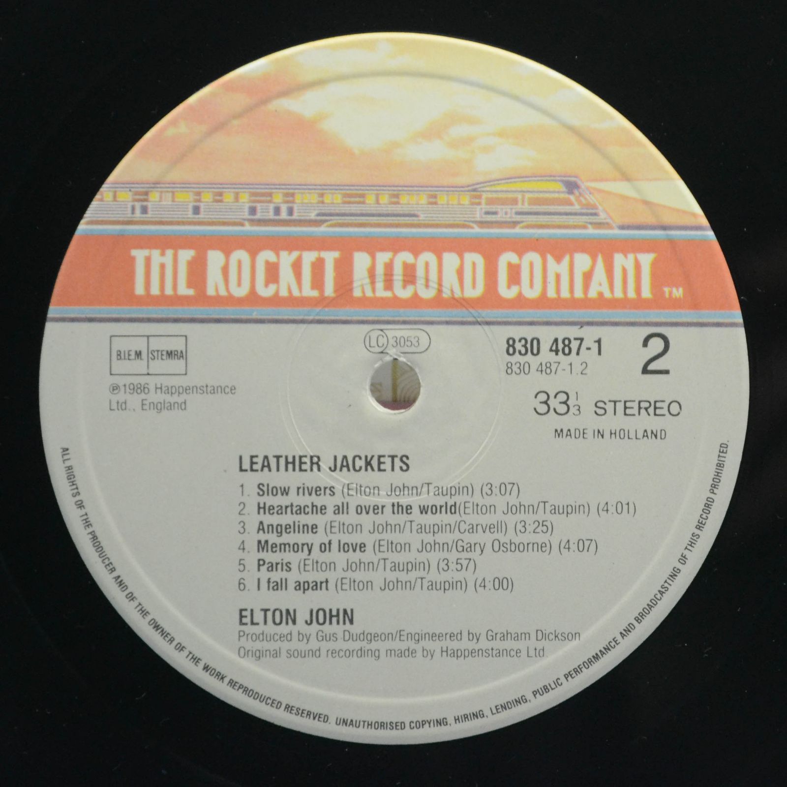 Elton John — Leather Jackets, 1986