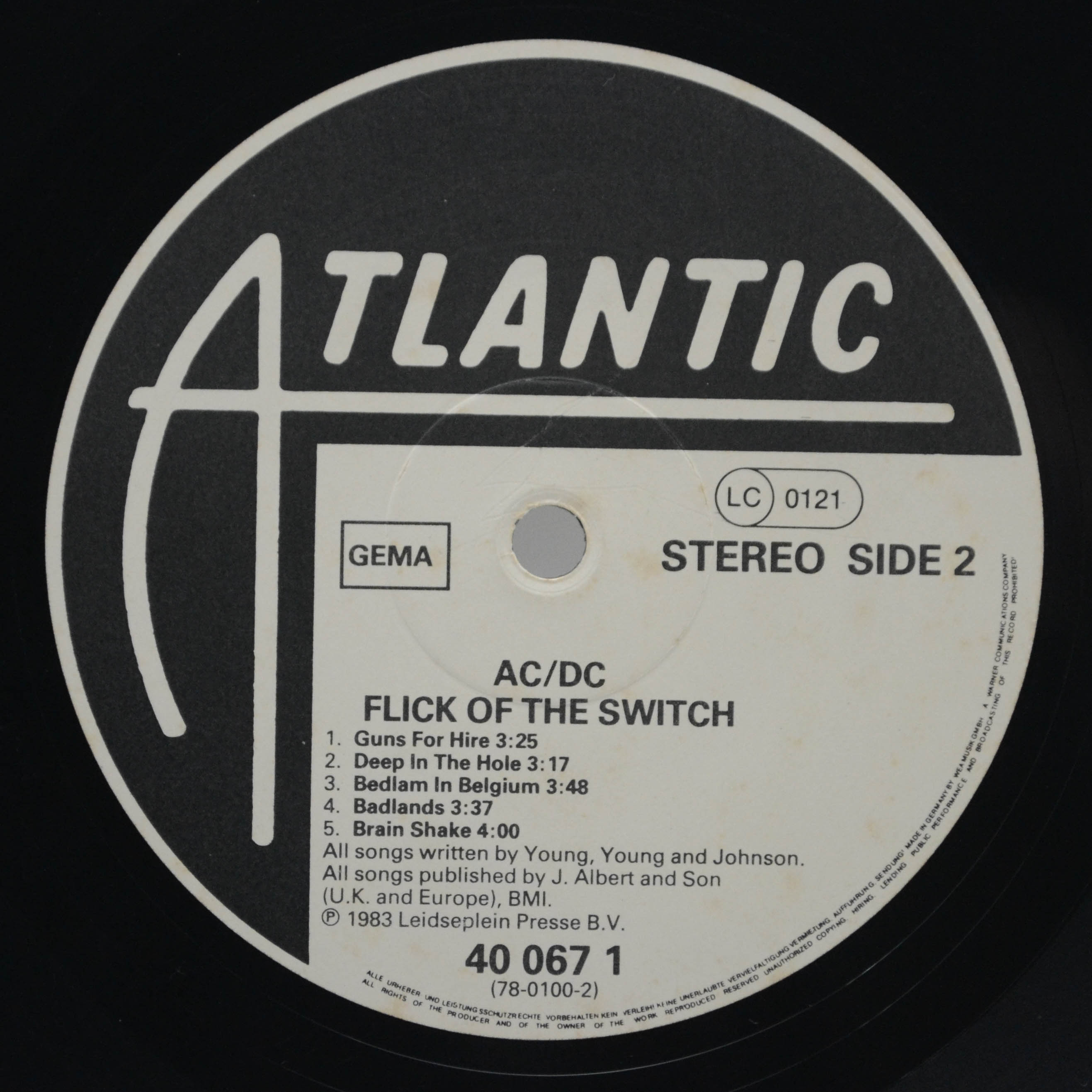 Виниловая пластинка AC/DC — Flick Of The Switch, 1983