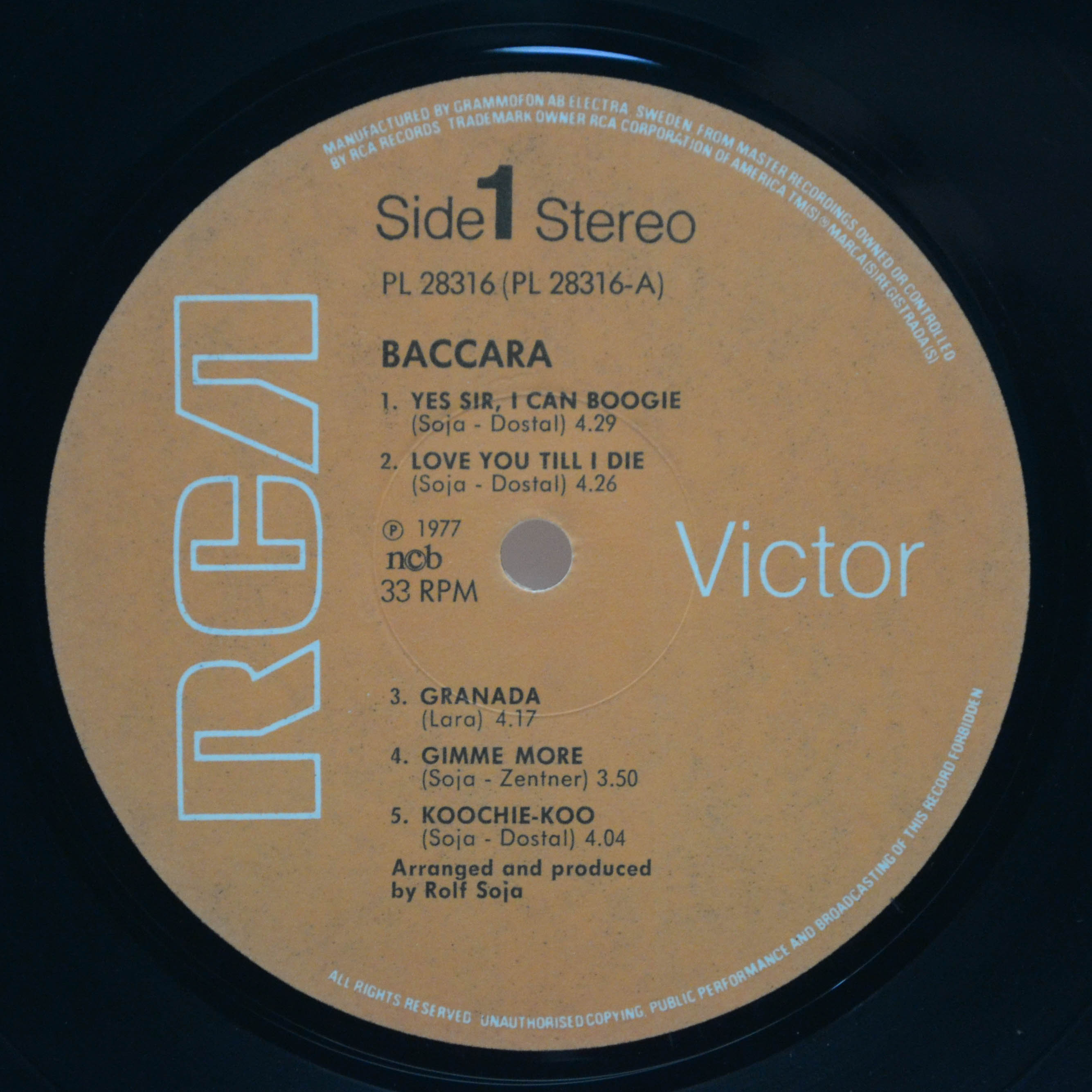 Baccara — Baccara, 1977