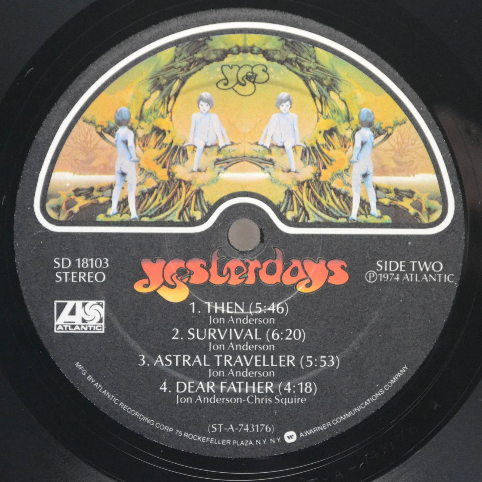 Виниловая пластинка Yes — Yesterdays (USA), 1975