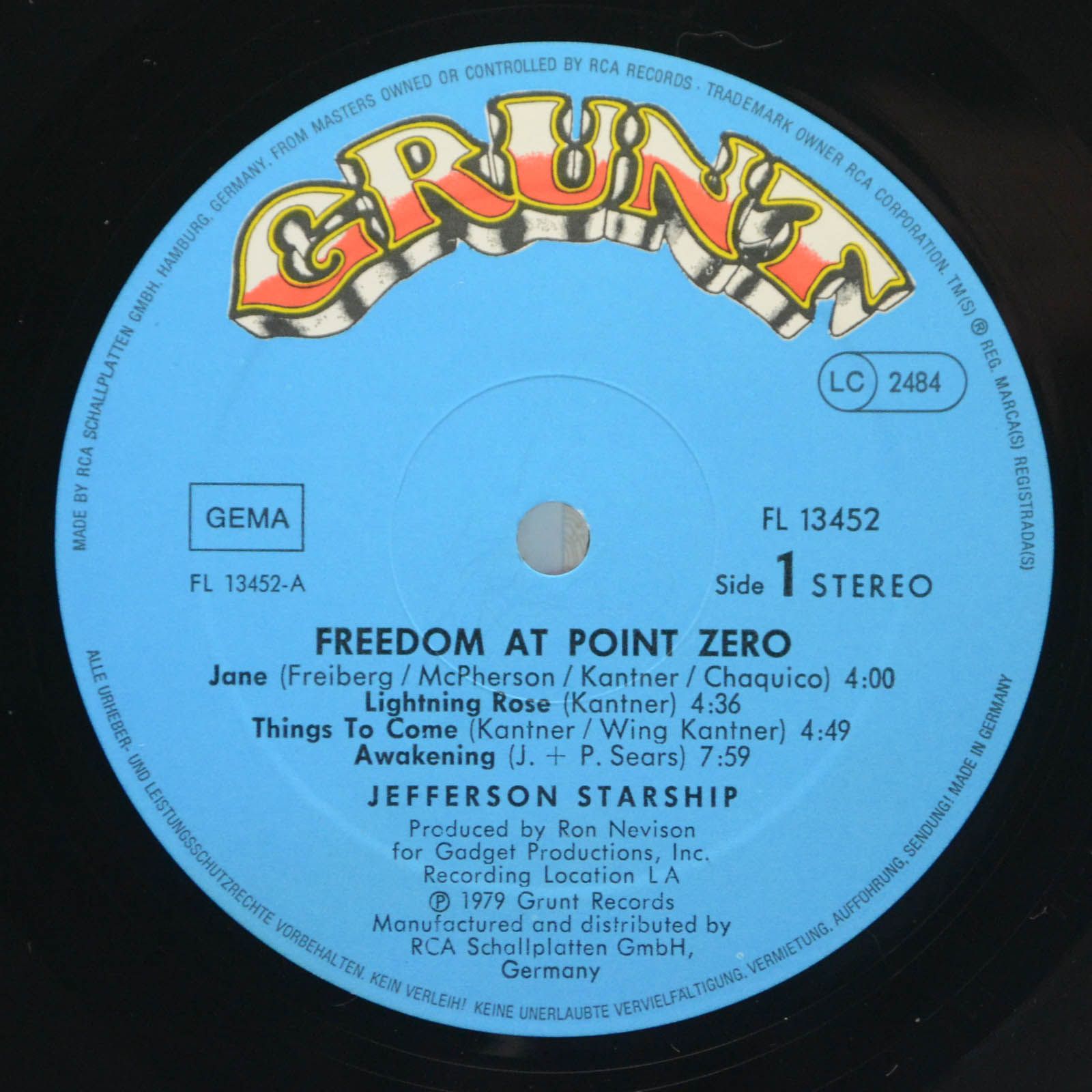 Виниловая пластинка Jefferson Starship — Freedom At Point Zero, 1979