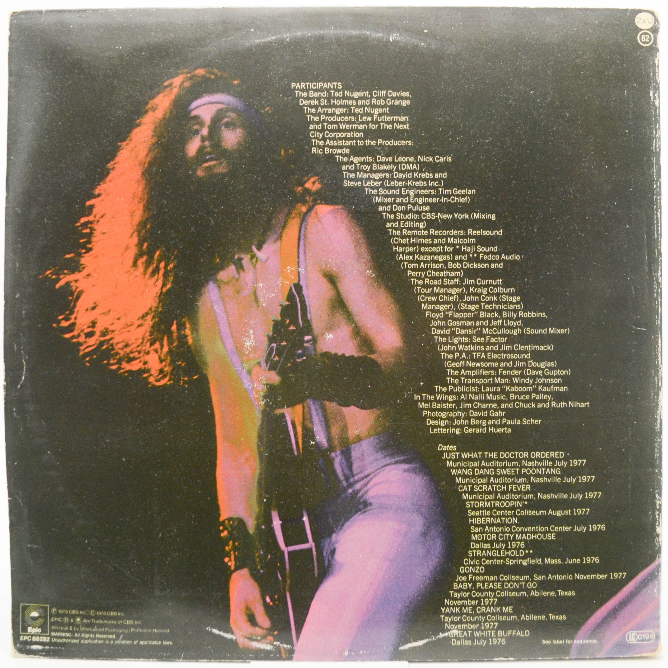 Ted Nugent — Double Live Gonzo! (2LP), 1978