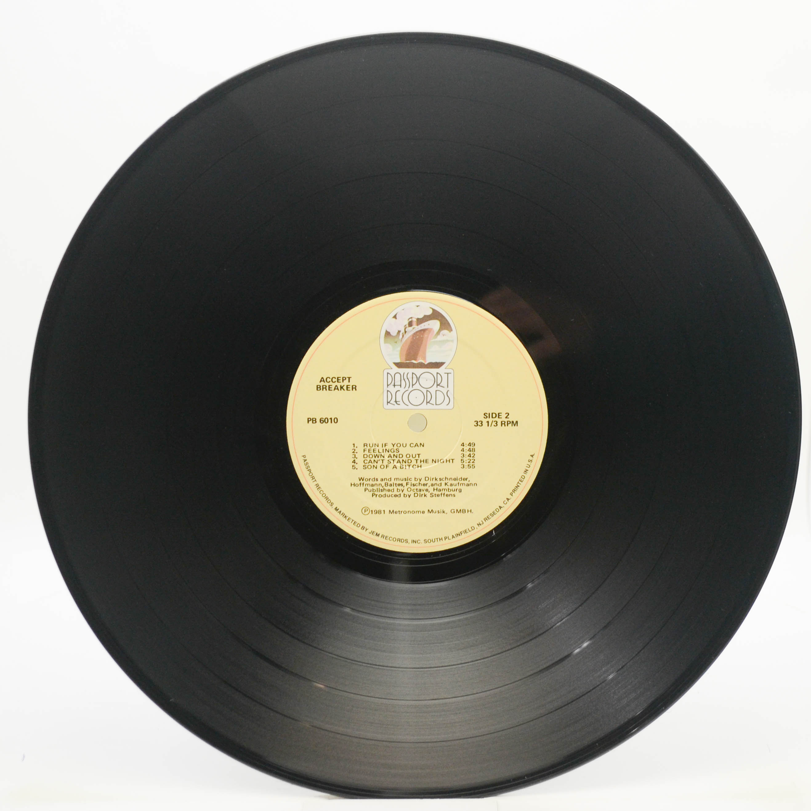 Accept — Breaker (USA), 1981