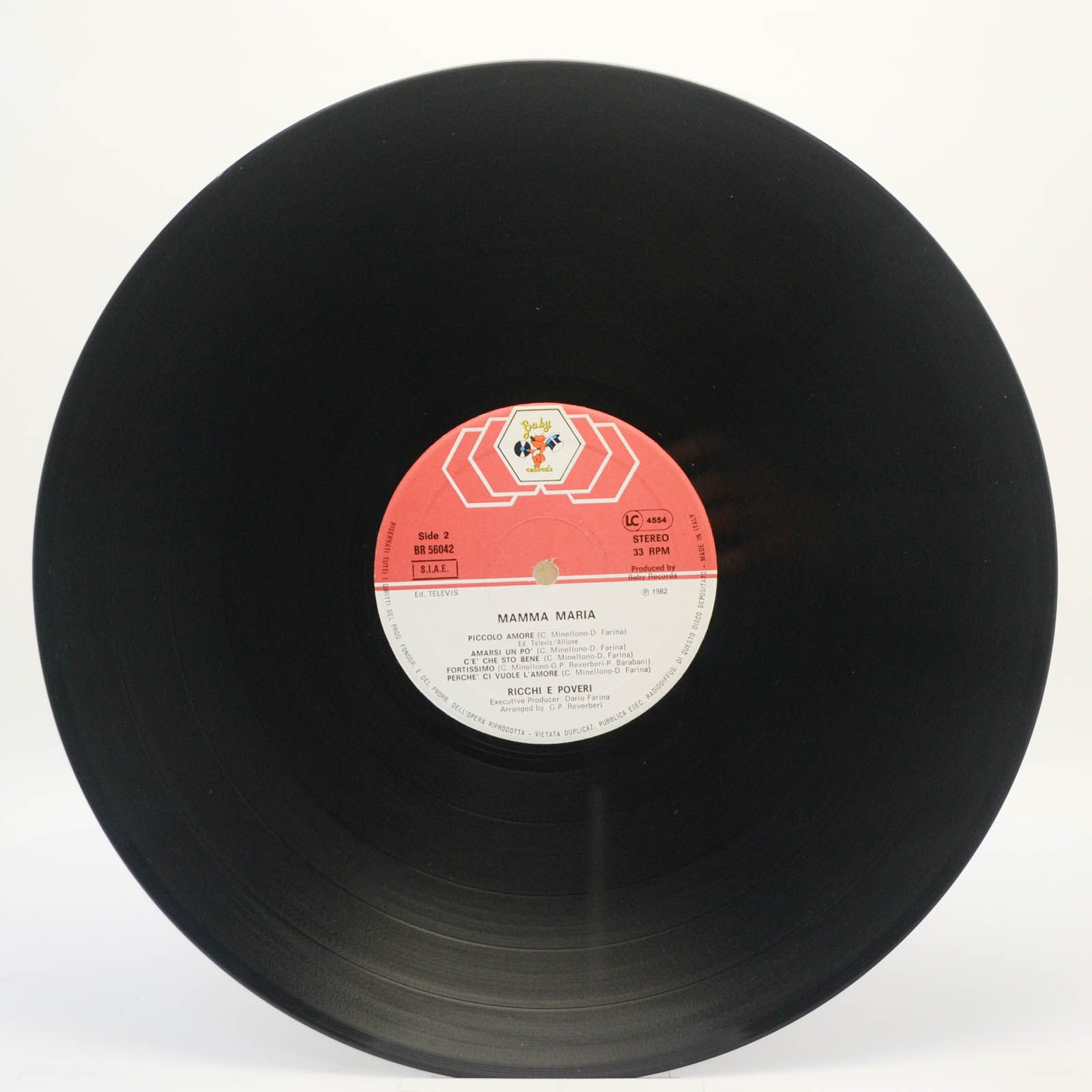 Виниловая пластинка Ricchi & Poveri — Mamma Maria (Italy), 1982