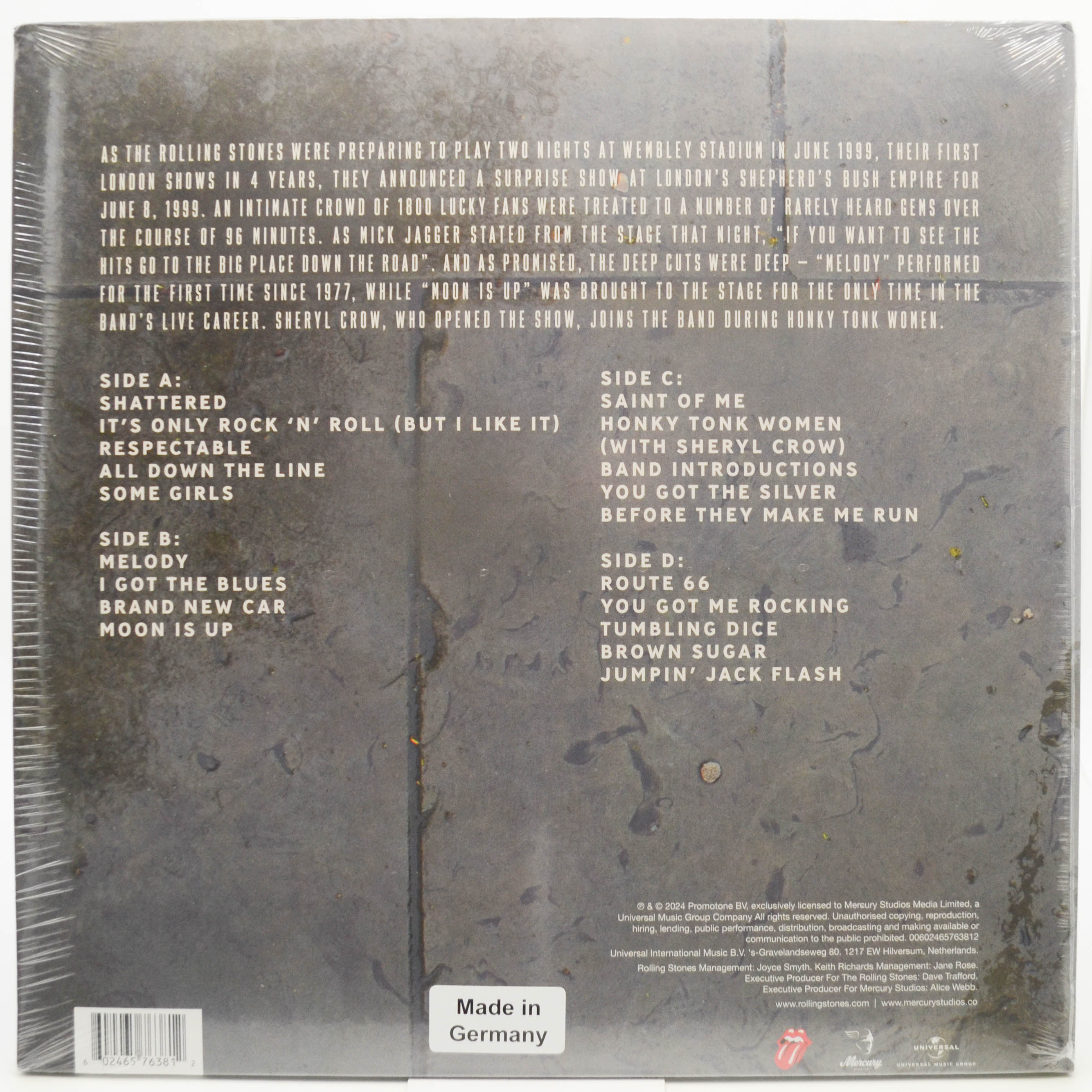 Rolling Stones — Welcome To Shepherd's Bush (2LP), 2024