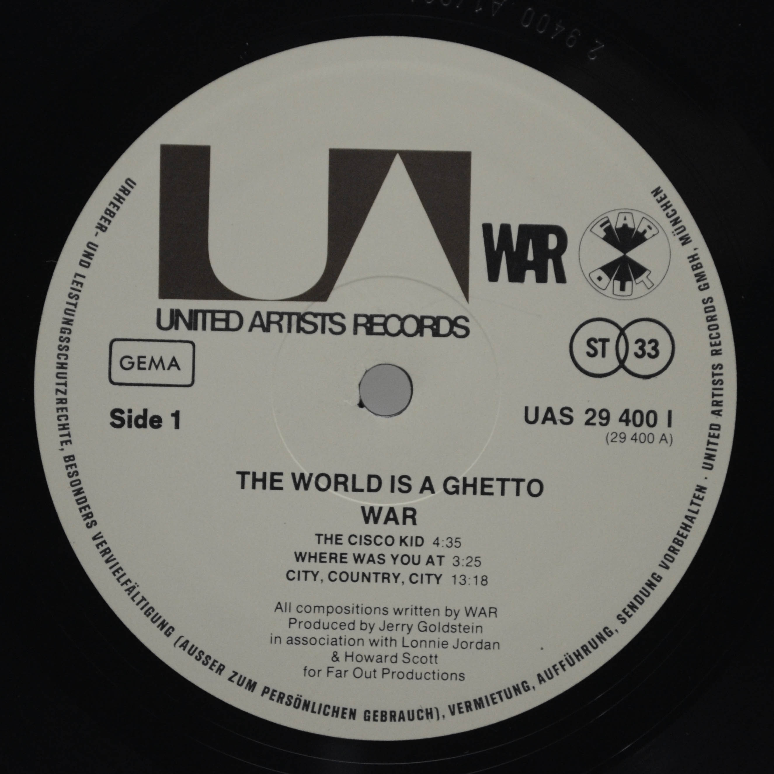 Виниловая пластинка War — The World Is A Ghetto, 1972