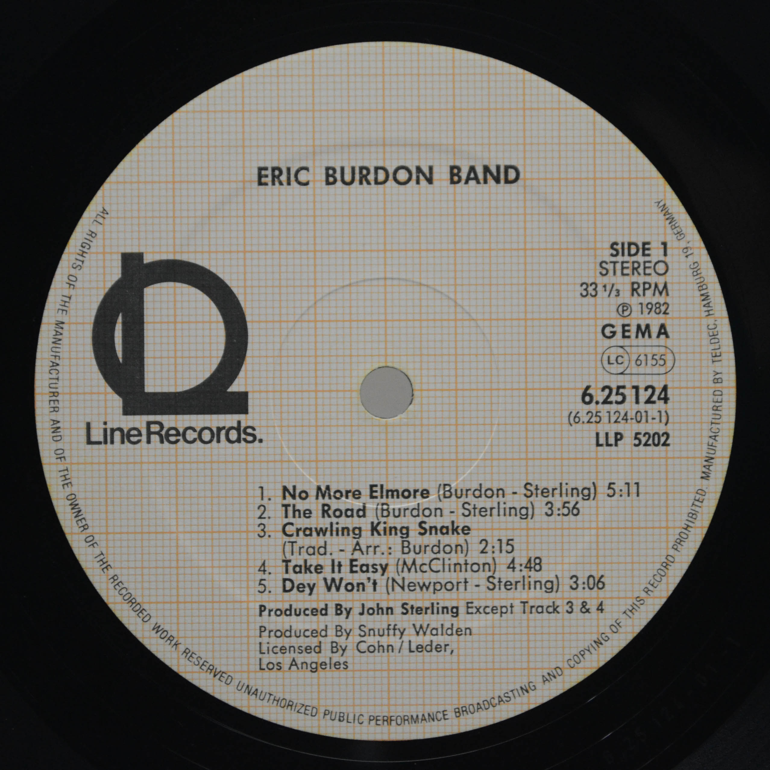 Виниловая пластинка Eric Burdon Band — Eric Burdon Band, 1982