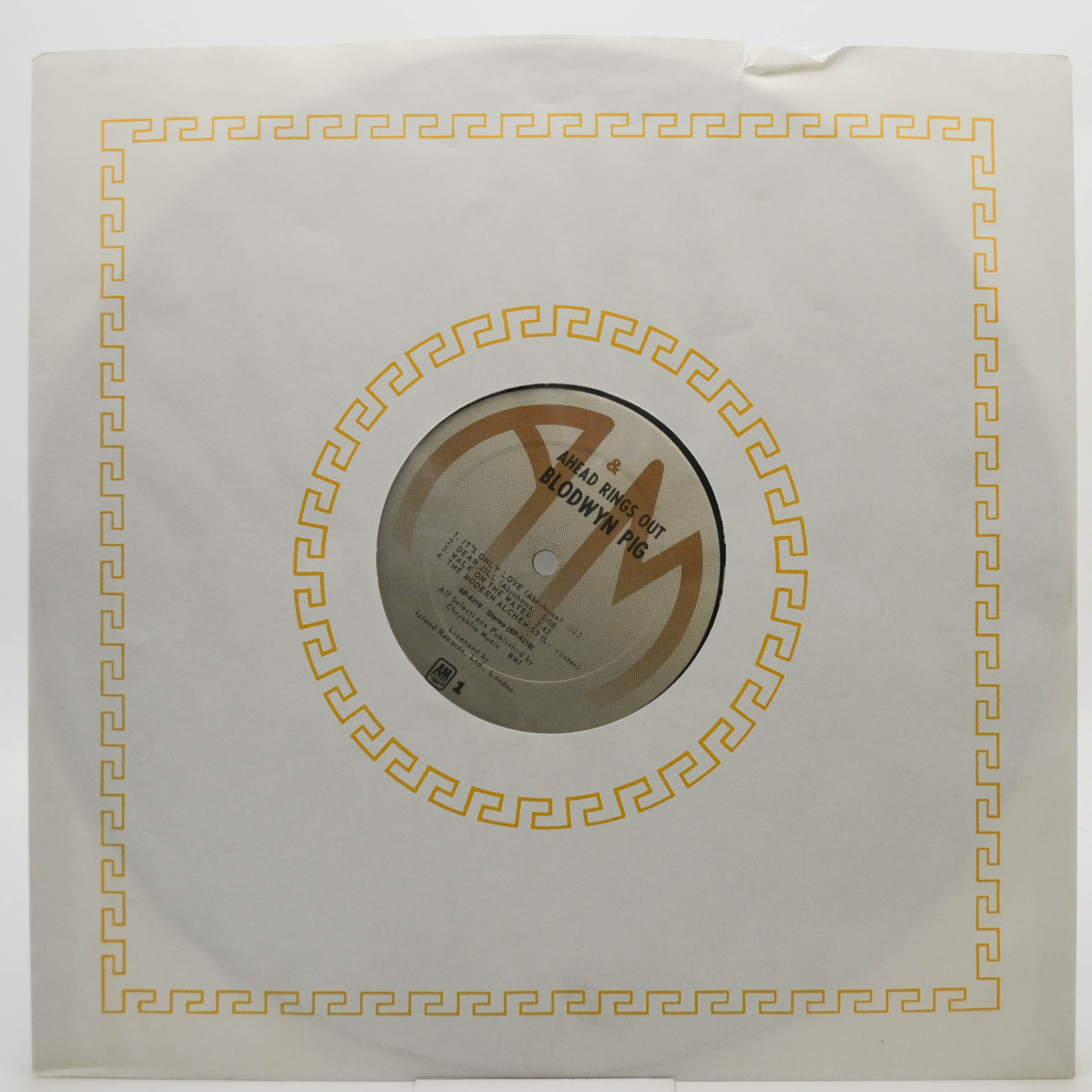 Виниловая пластинка Blodwyn Pig — Ahead Rings Out (USA), 1969