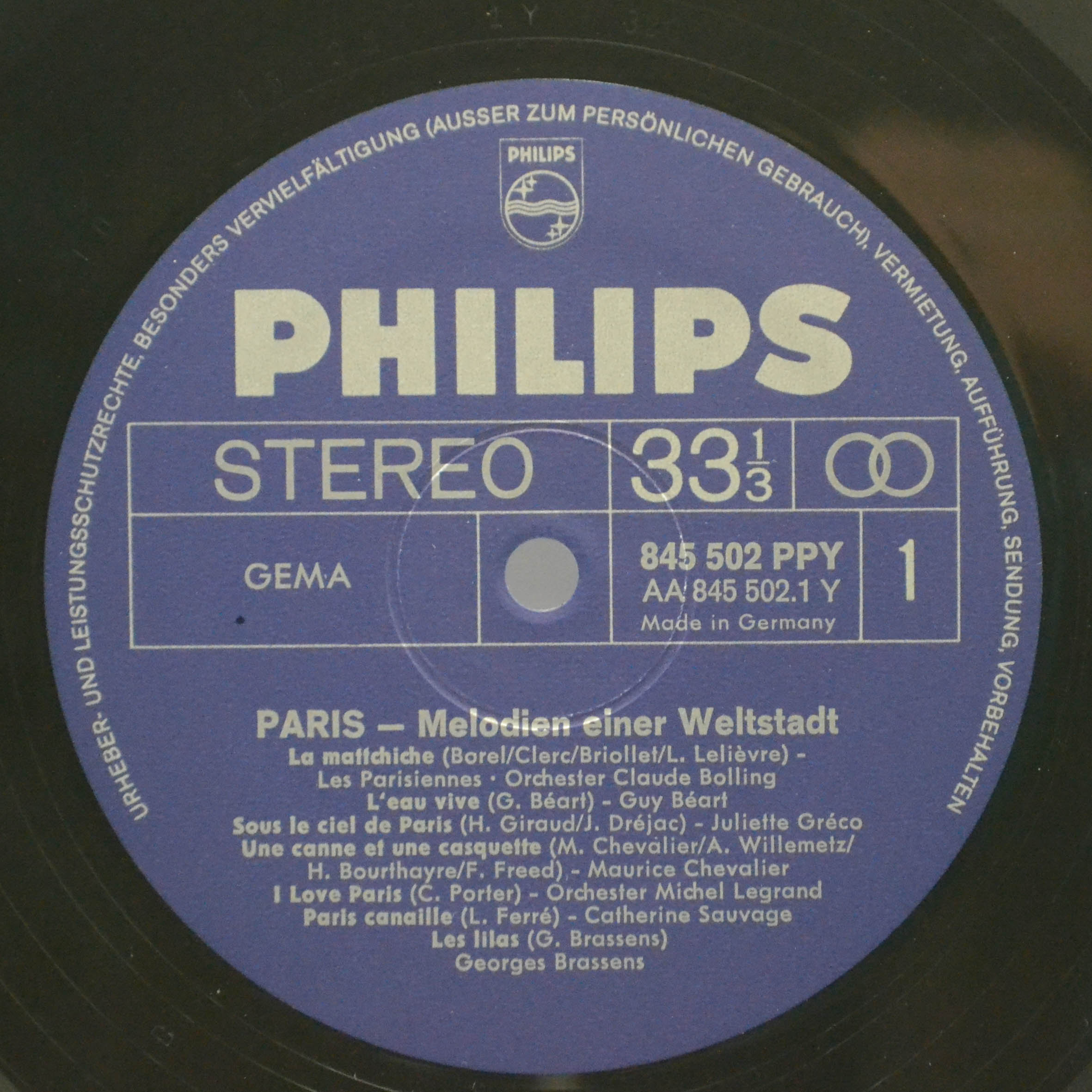 Виниловая пластинка Various — Paris - Melodien Einer Weltstadt (2LP), 1982