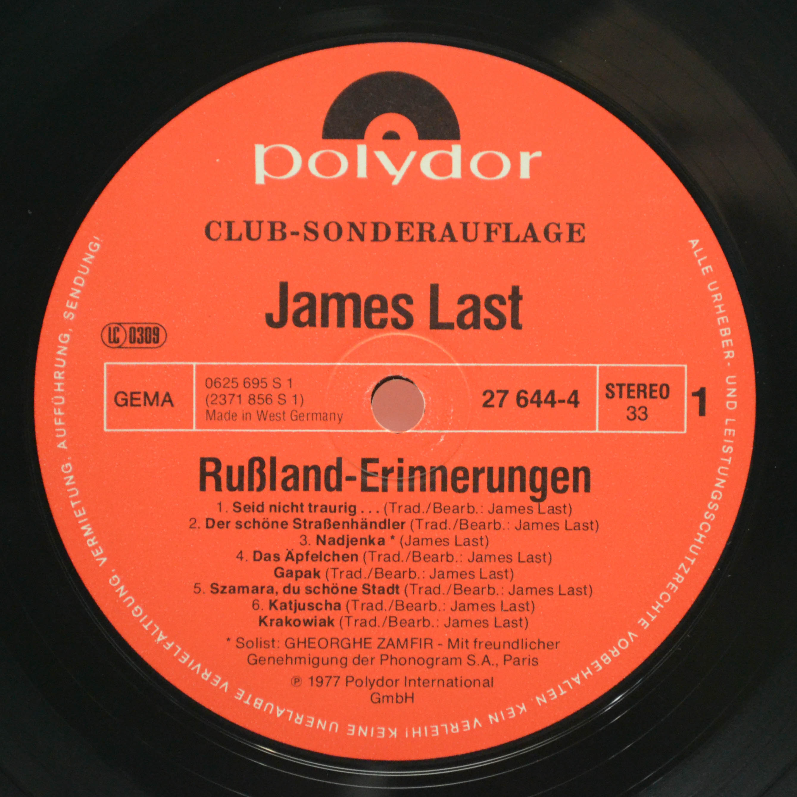 James Last — Rußland Erinnerungen, 1977