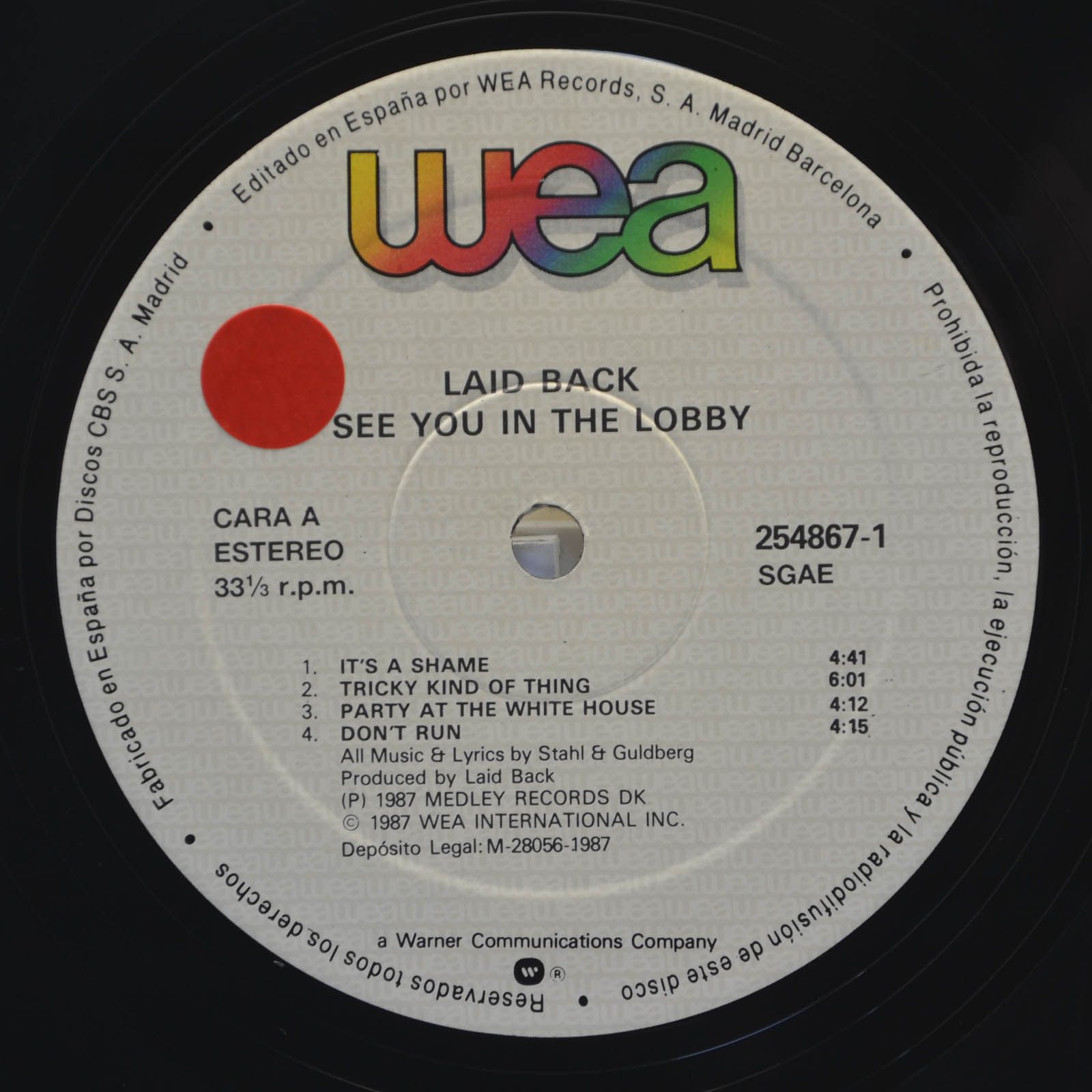 Laid Back — See You In The Lobby, 1987