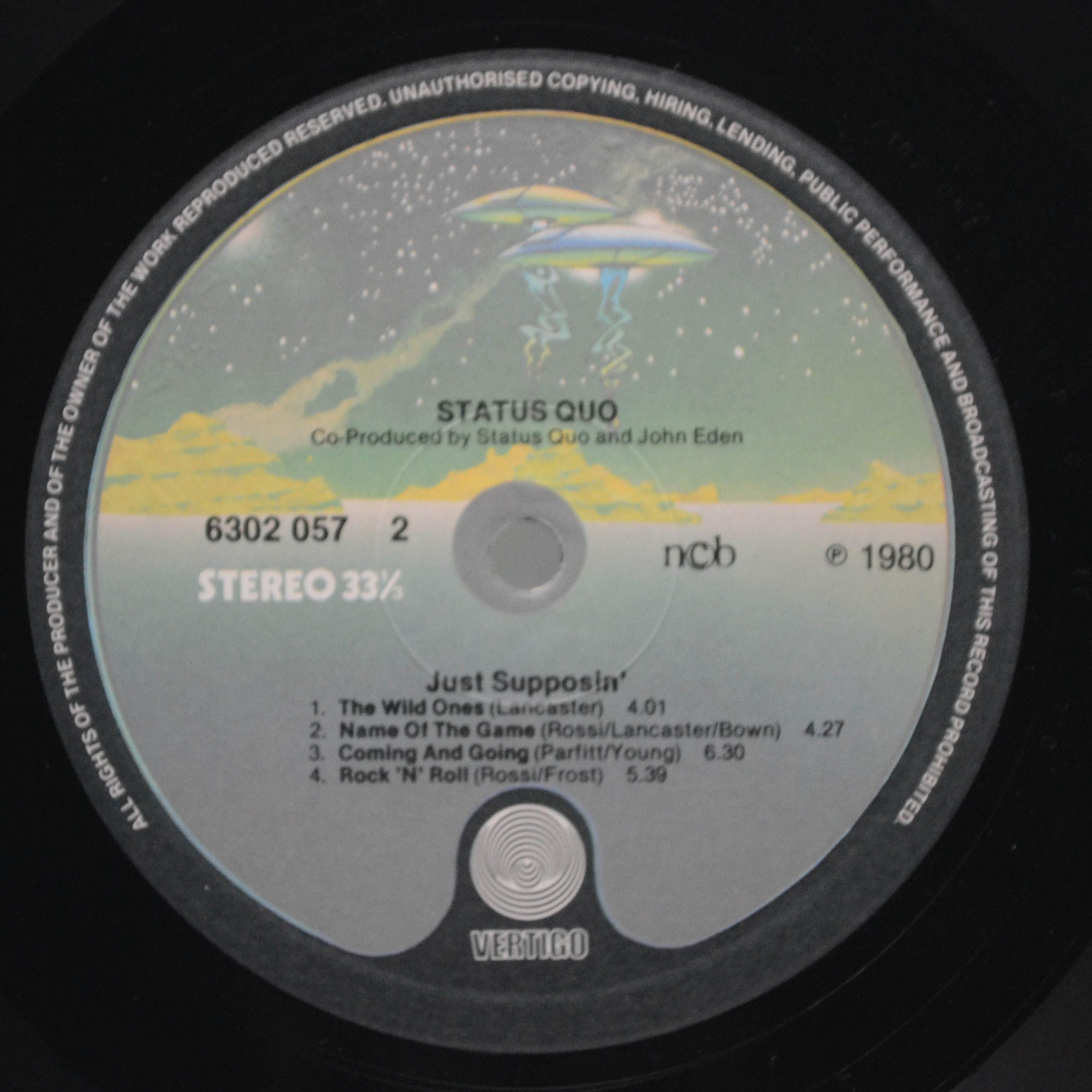 Виниловая пластинка Status Quo — Just Supposin', 1980
