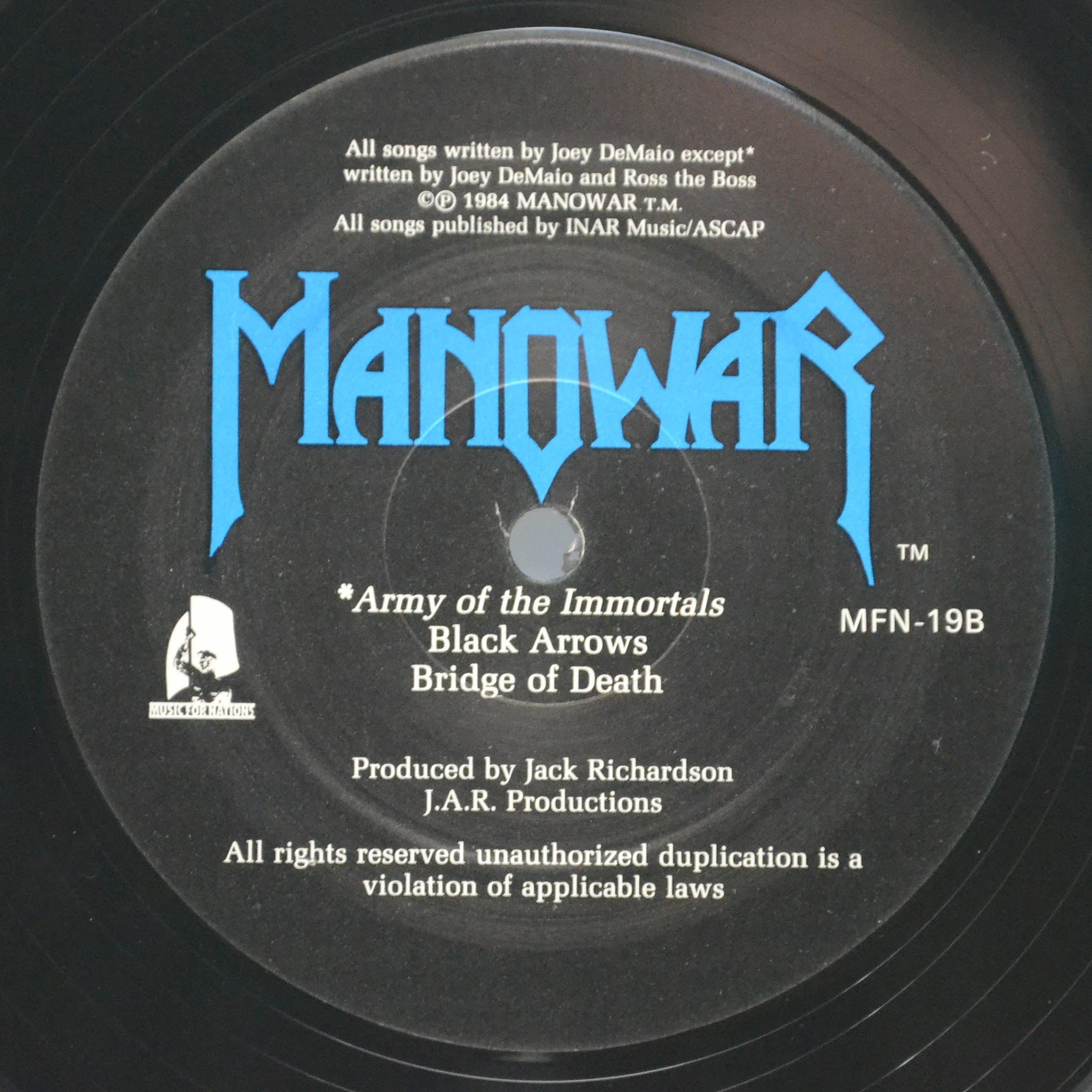 Manowar — Hail To England (UK), 1984