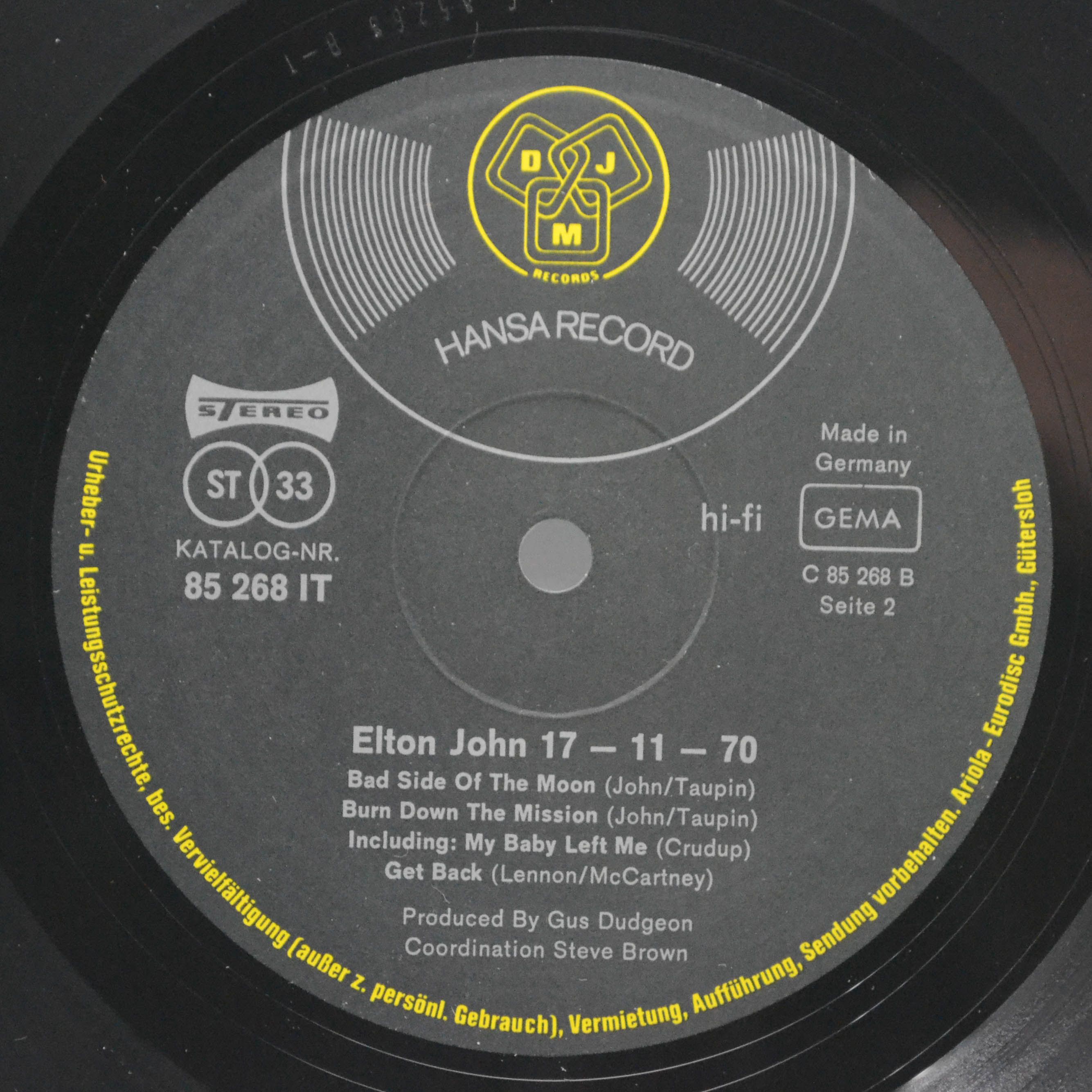 Elton John — 17-11-70, 1971