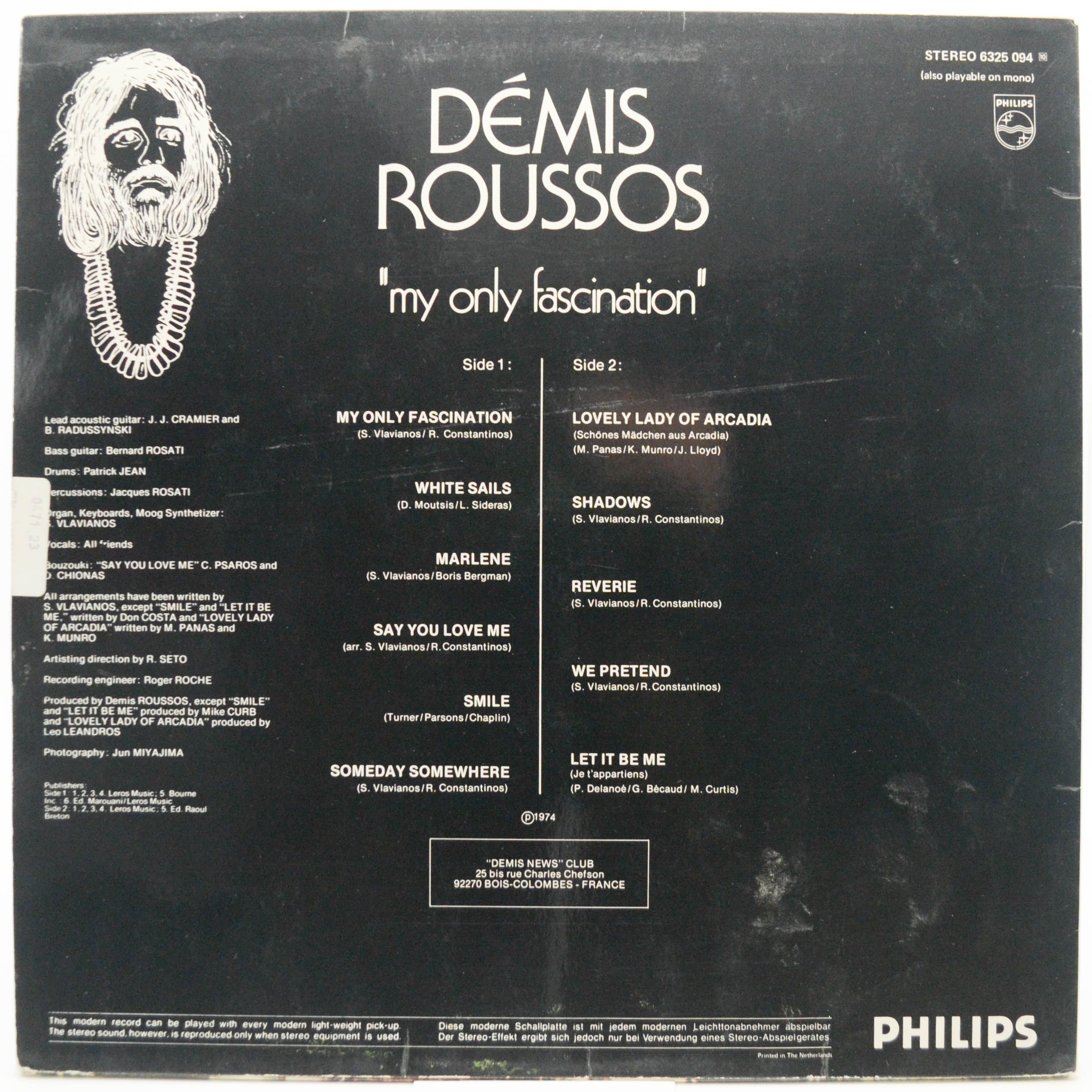 Demis Roussos — My Only Fascination, 1974