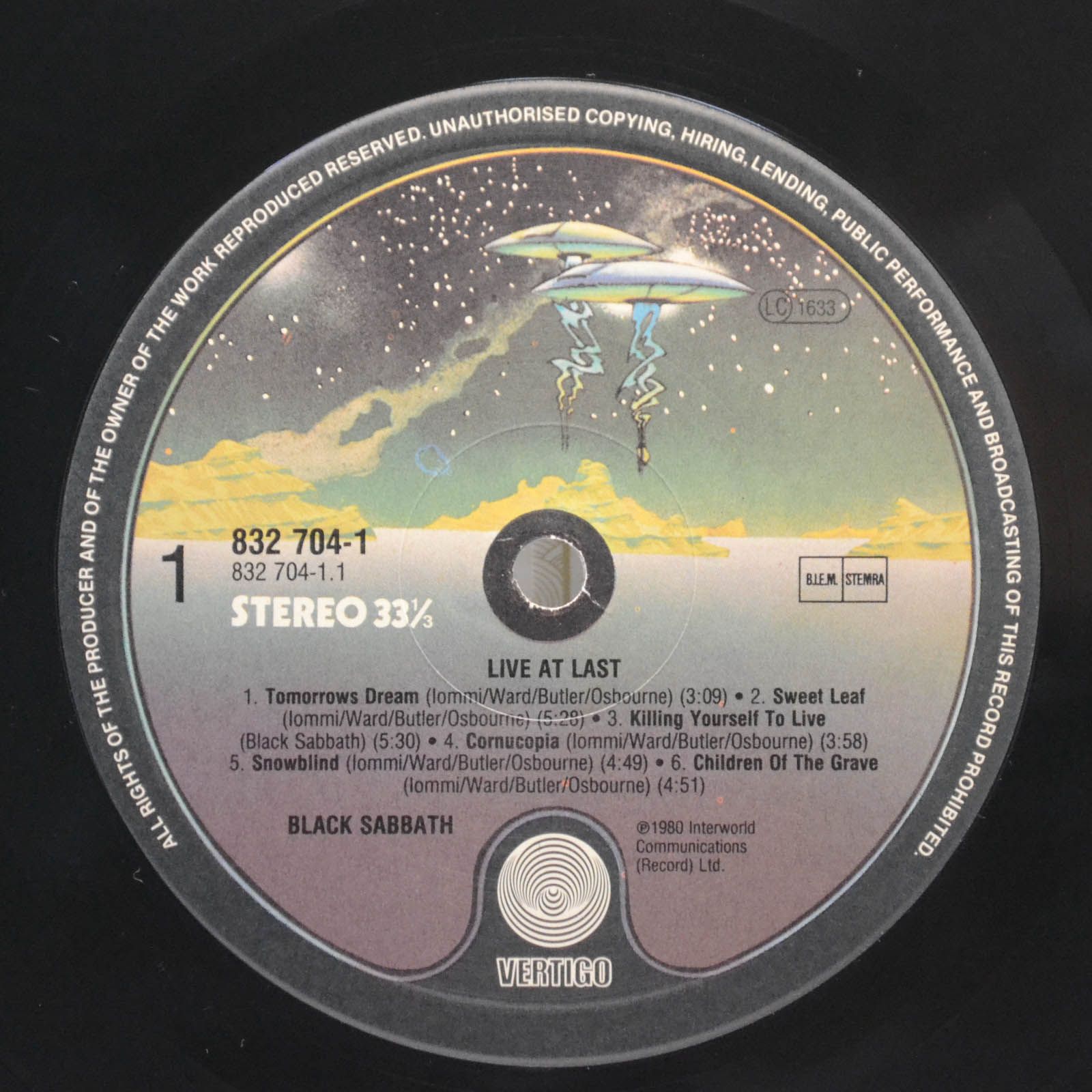 Black Sabbath — Live At Last, 1980