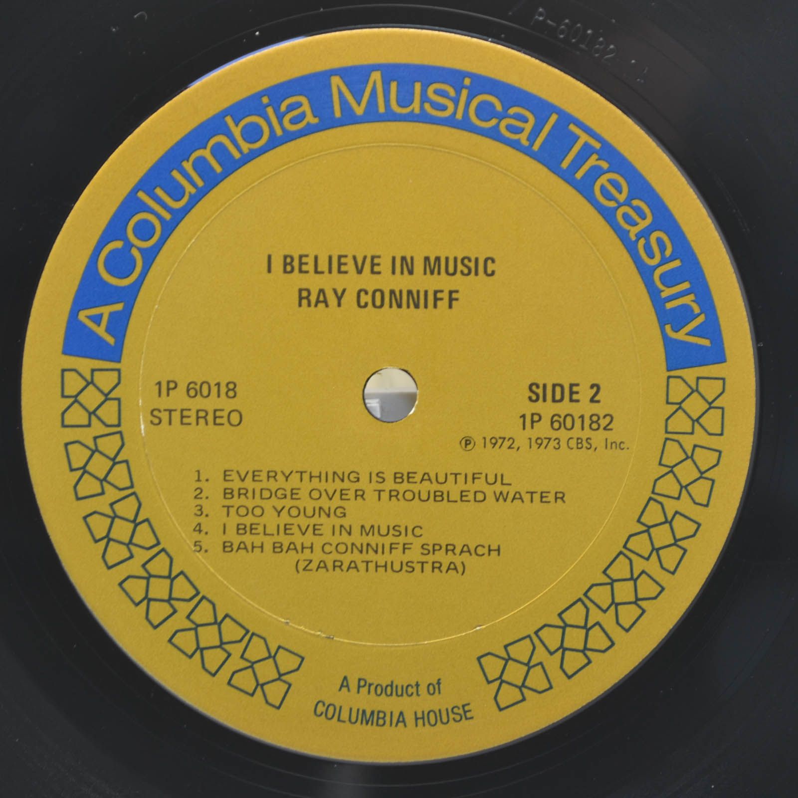 Виниловая пластинка Ray Conniff — I Believe In Music (USA), 1973