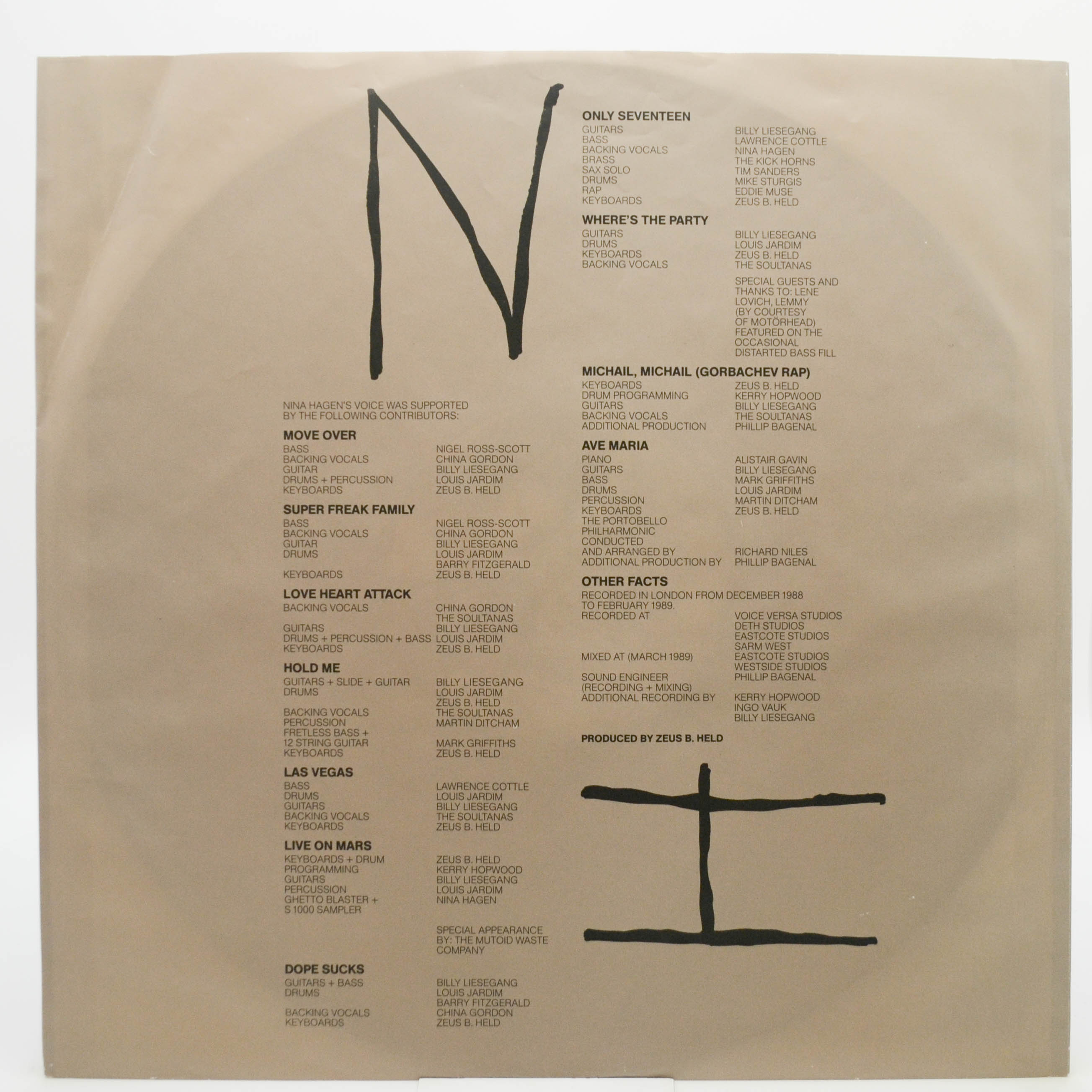 Nina Hagen — Nina Hagen, 1989