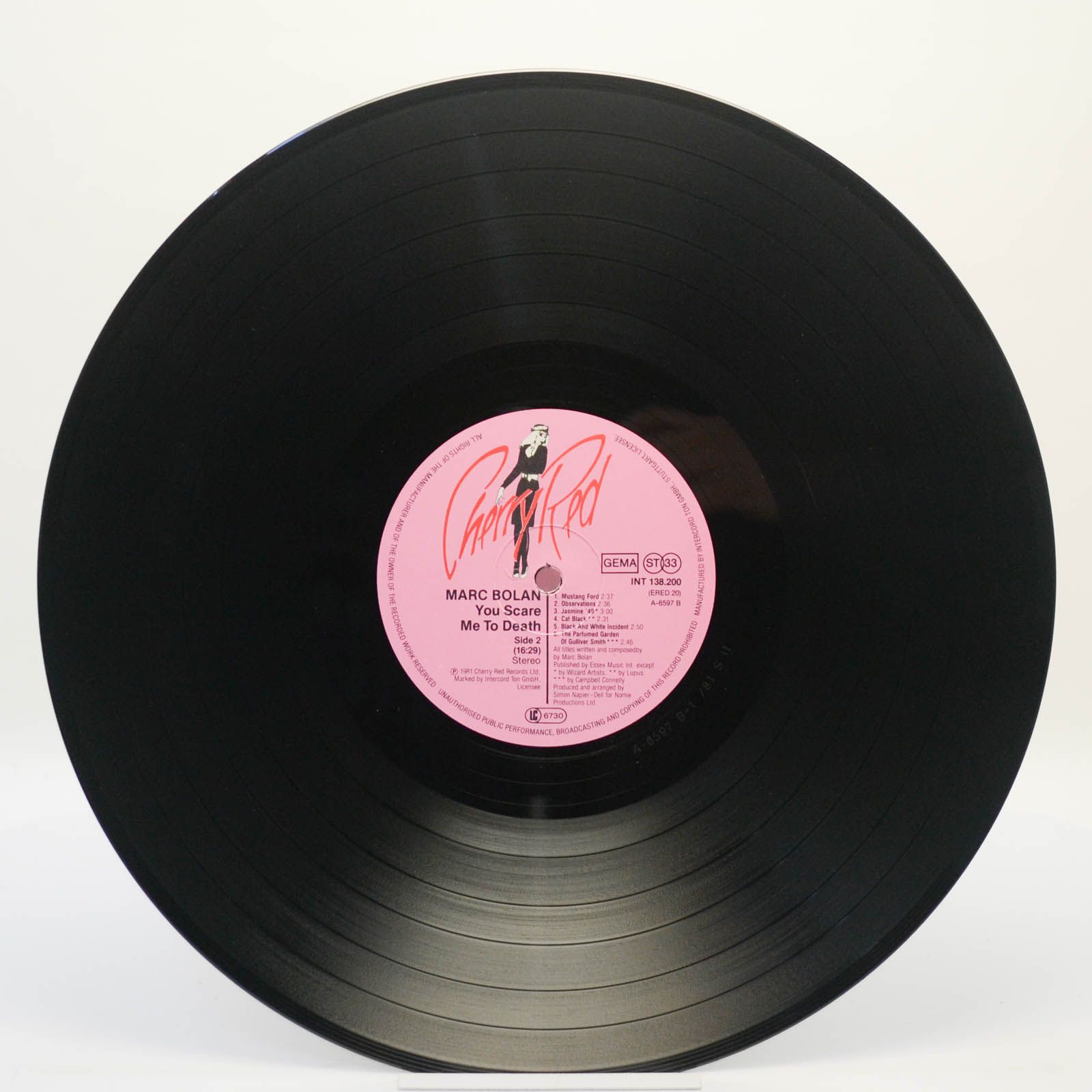 Виниловая пластинка Marc Bolan — You Scare Me To Death, 1981