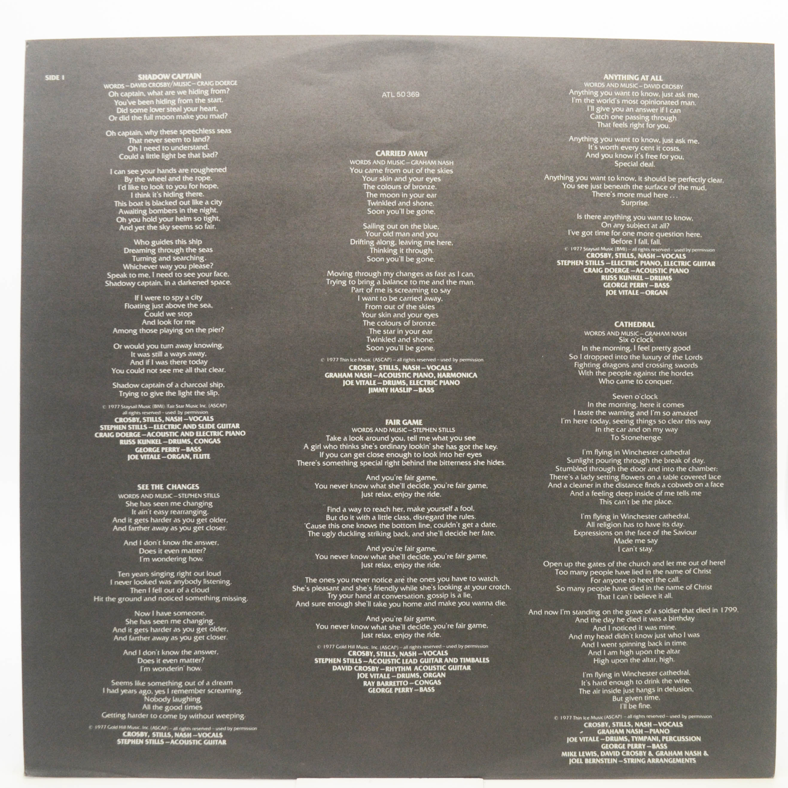 Crosby, Stills & Nash — CSN, 1977