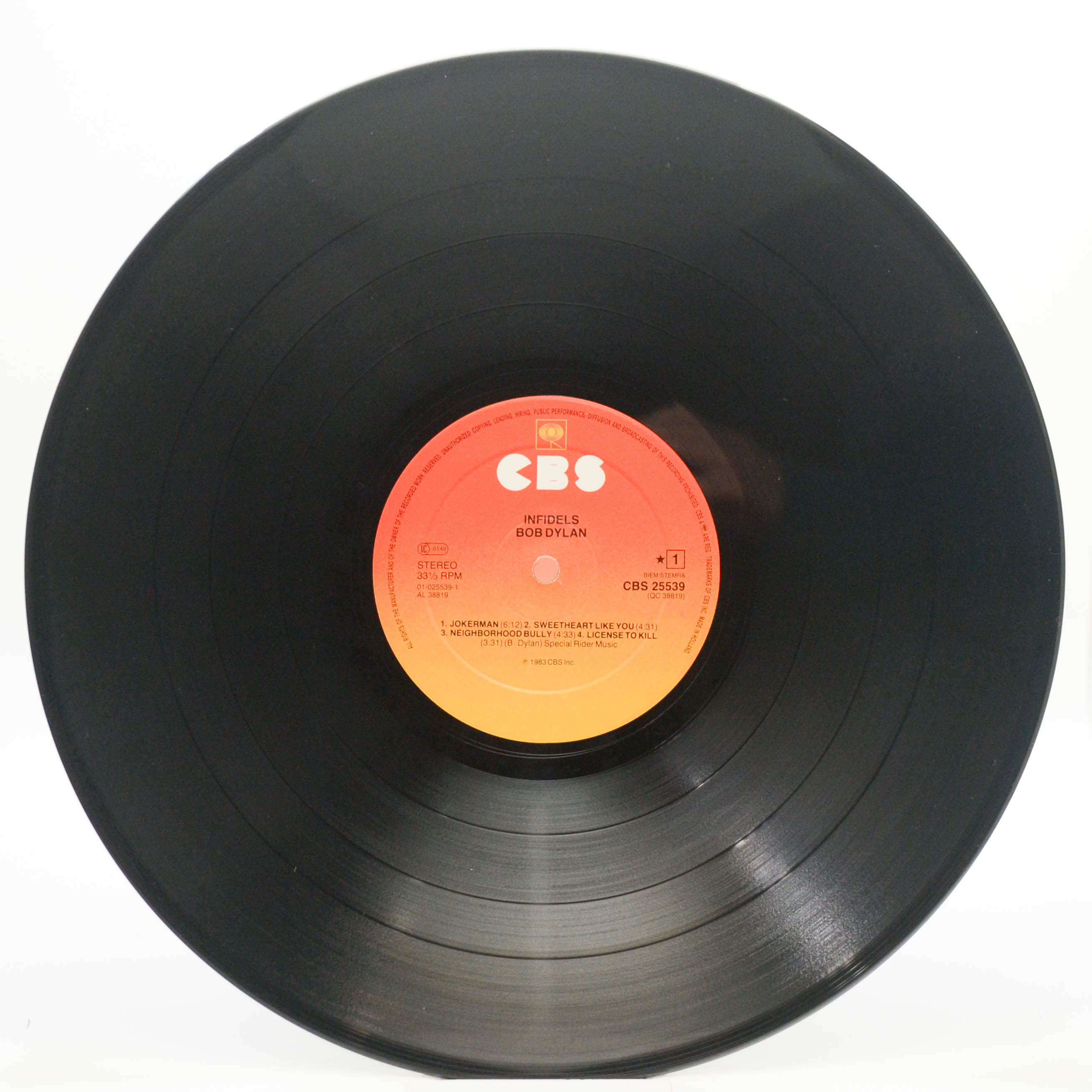 Bob Dylan — Infidels, 1983