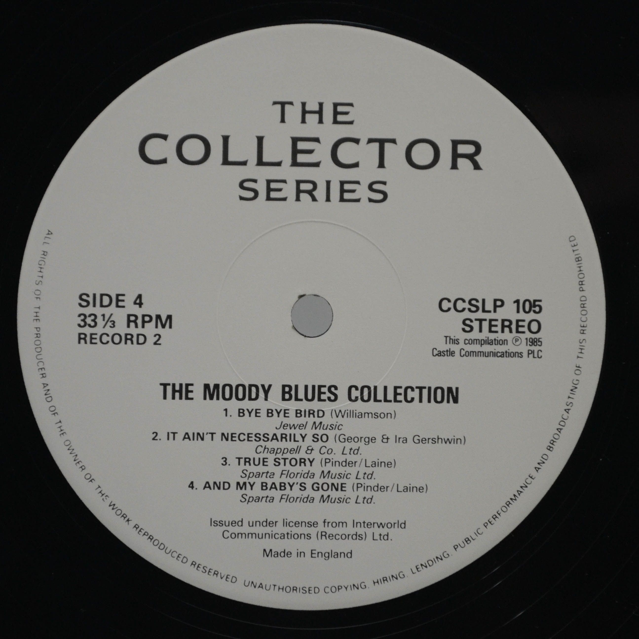 Виниловая пластинка Moody Blues — Collection (2LP, UK), 1985