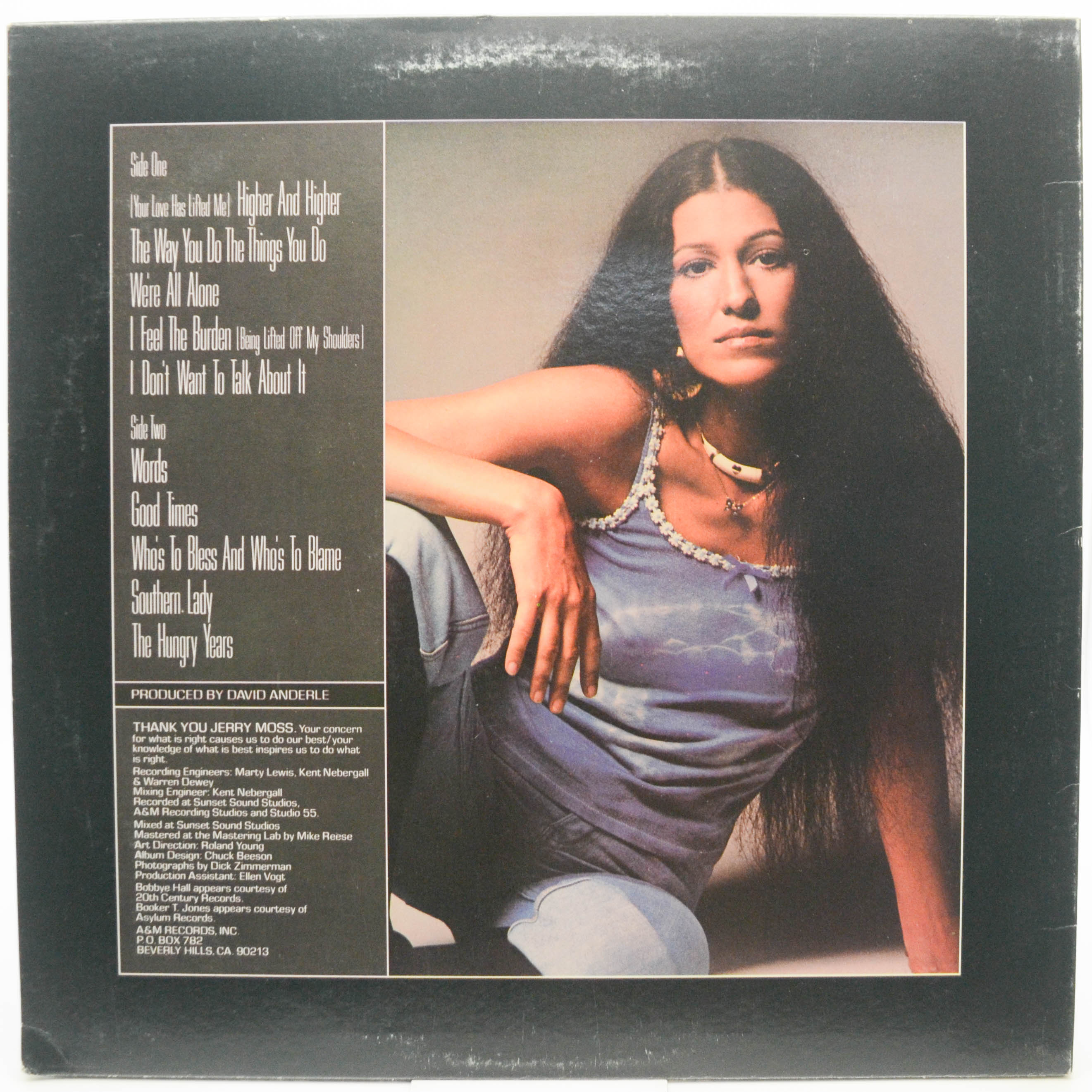 Виниловая пластинка Rita Coolidge — Anytime... Anywhere (1-st, USA), 1977