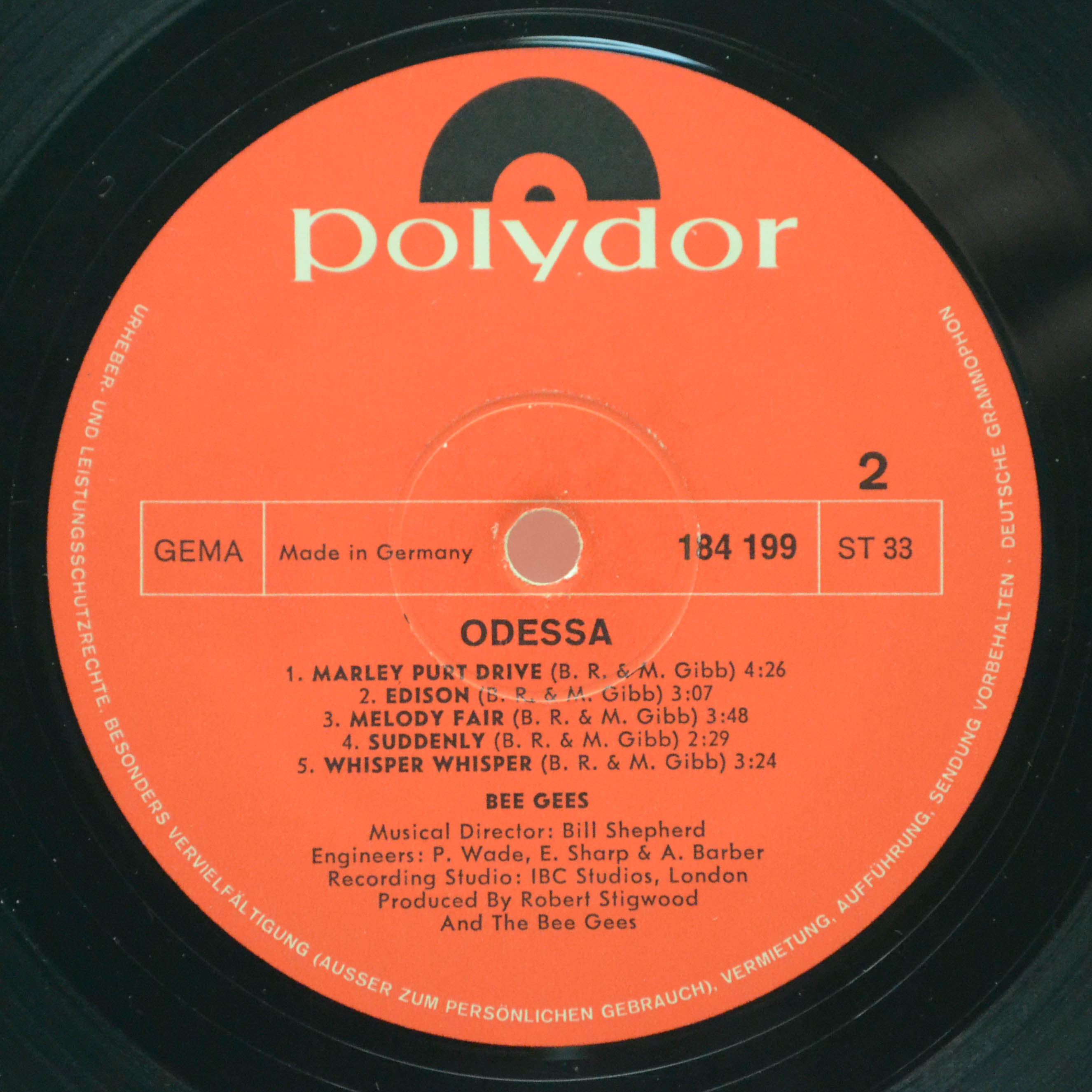 Bee Gees — Odessa (2LP), 1969