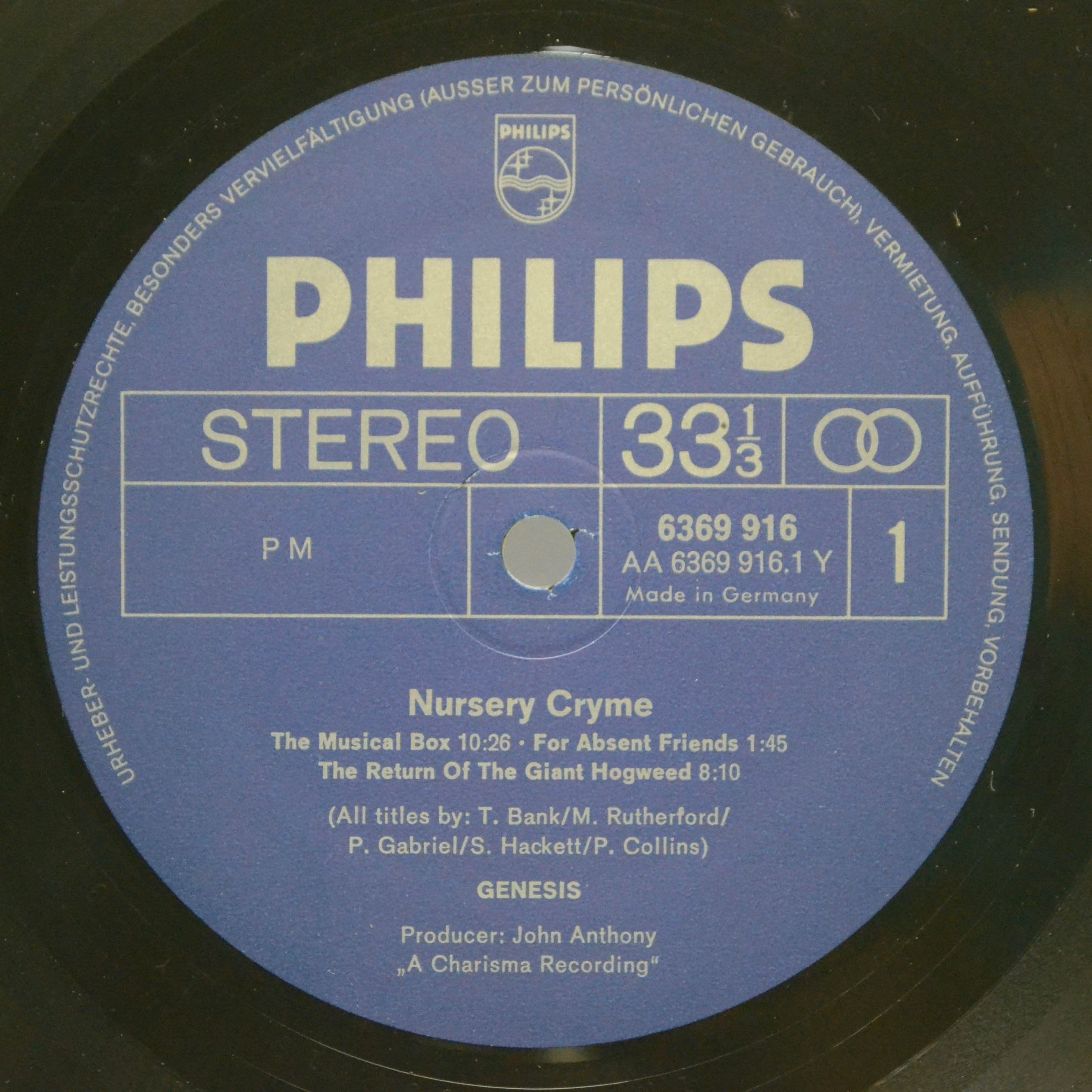 Genesis — Nursery Cryme, 1971