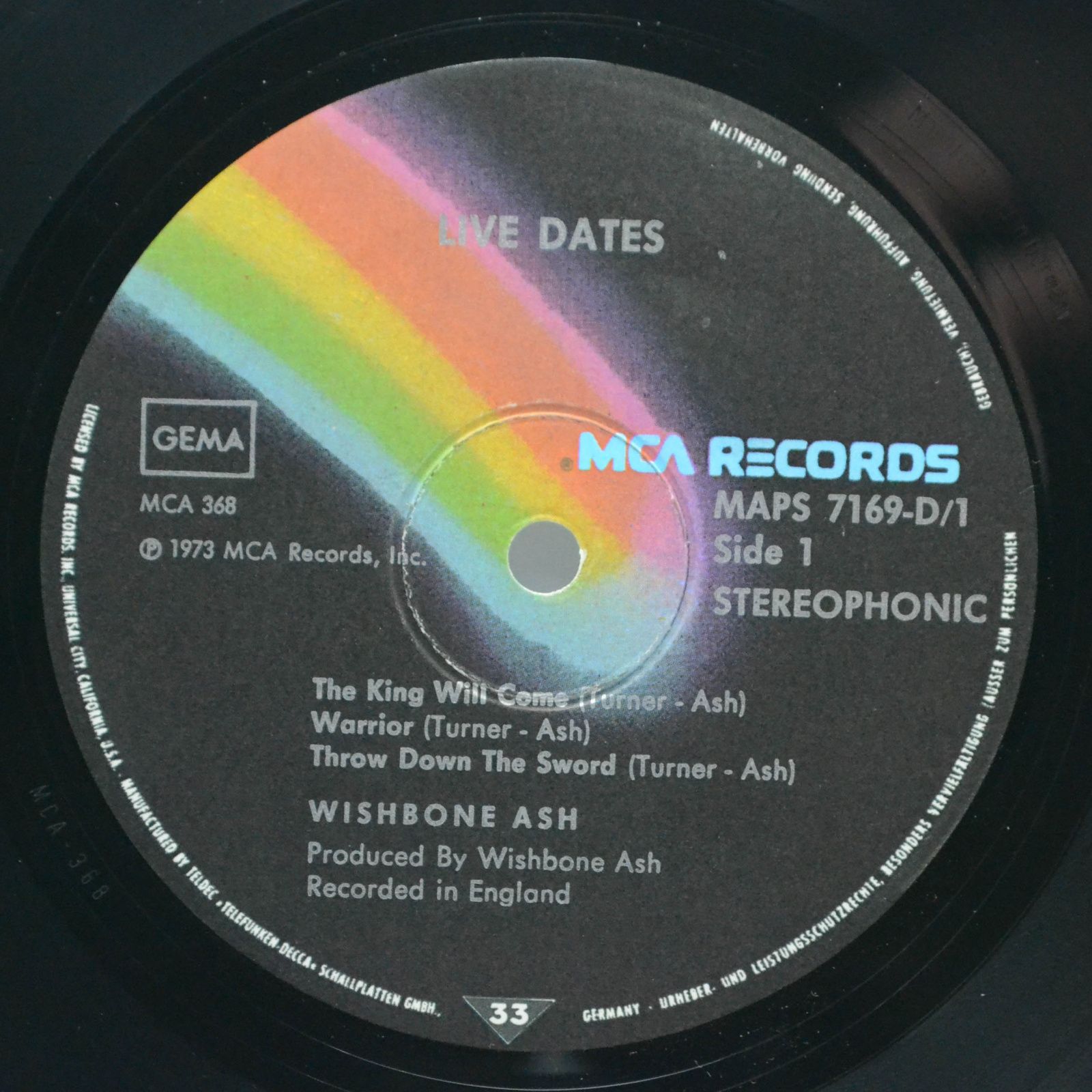 Виниловая пластинка Wishbone Ash — Live Dates (2LP), 1973