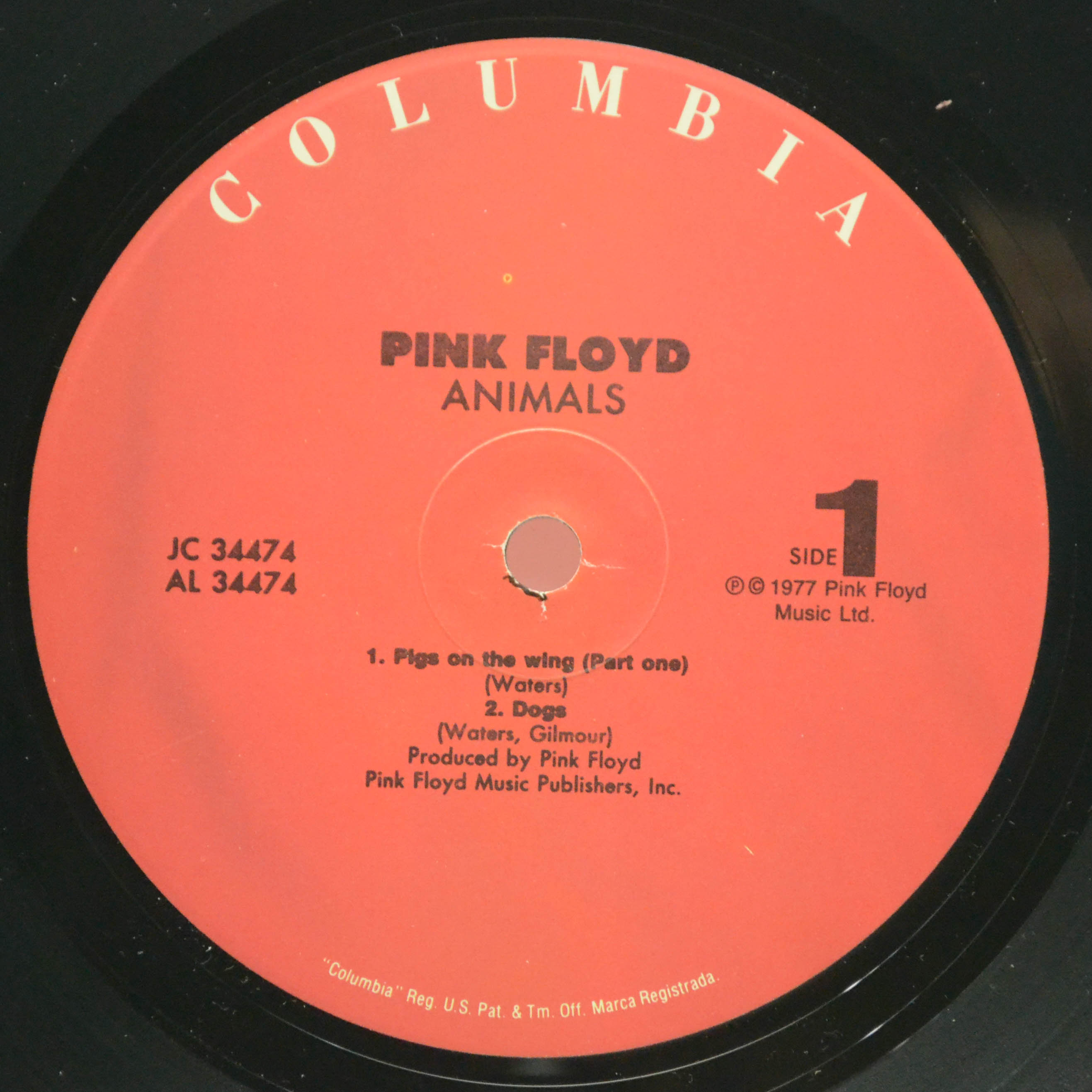 Виниловая пластинка Pink Floyd — Animals (USA), 1977