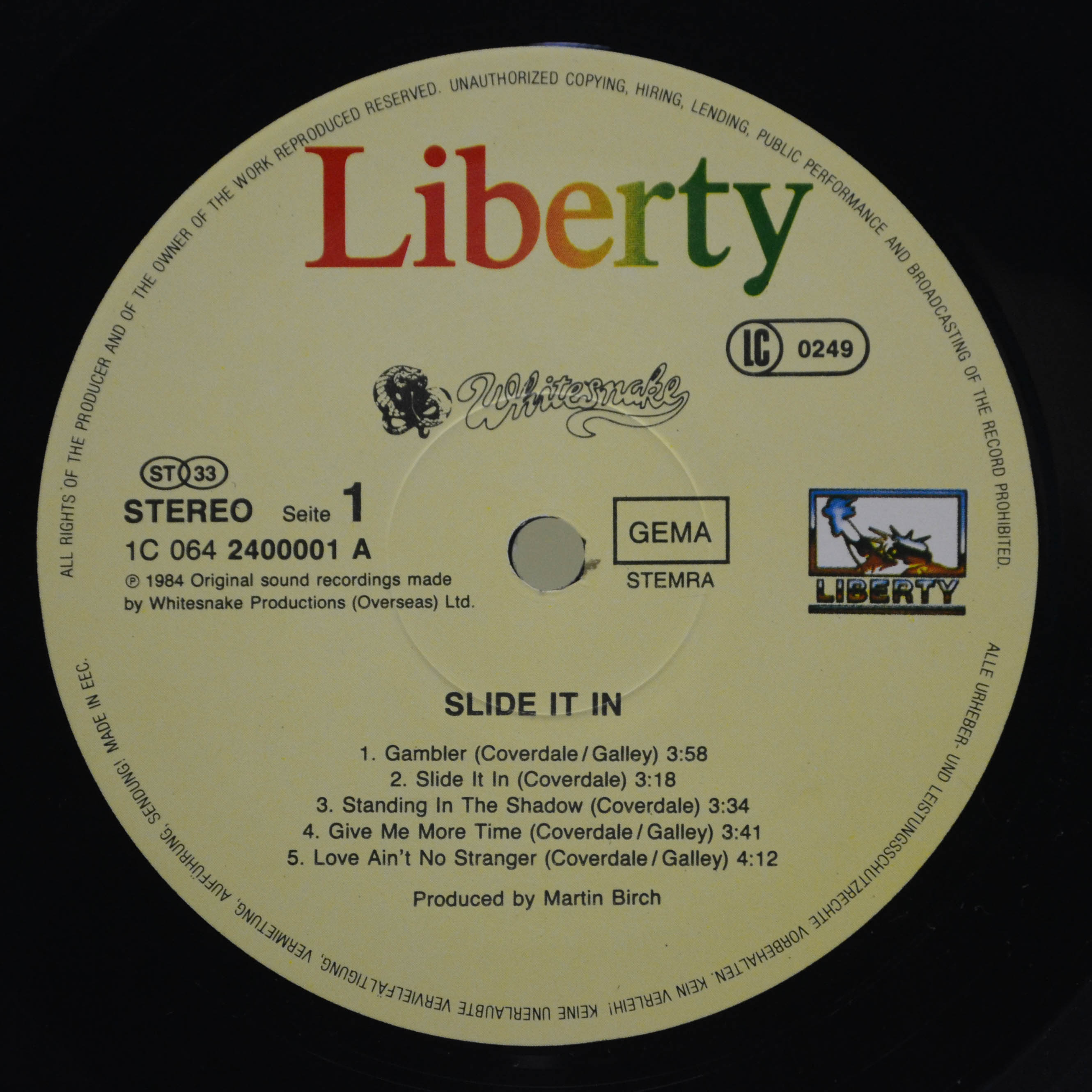 Whitesnake — Slide It In, 1984