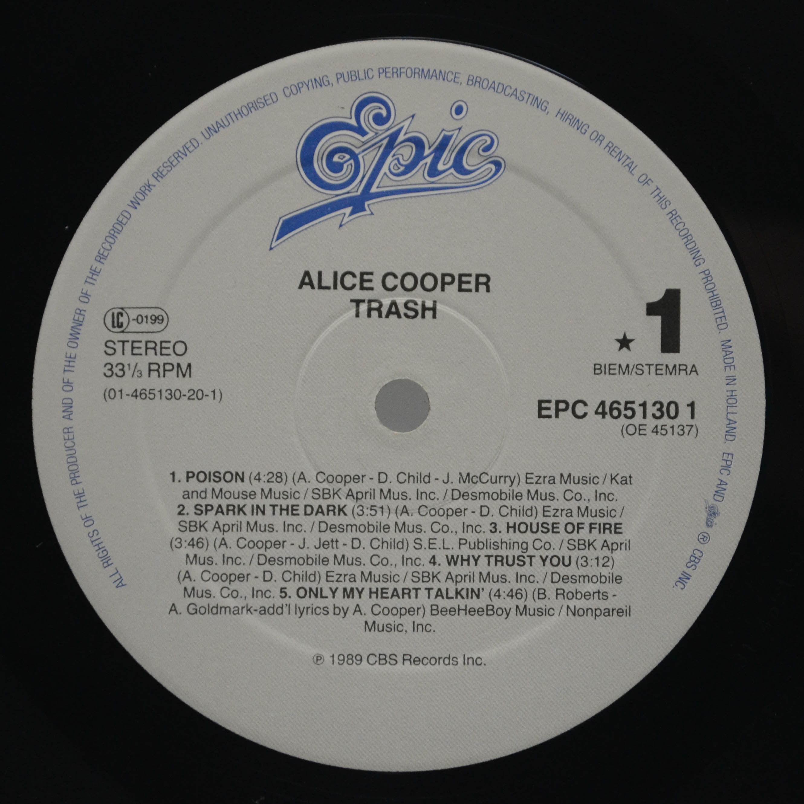 Alice Cooper — Trash, 1989